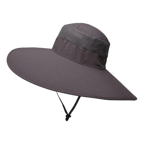 Women Wide Brim Solid Color Waterproof Boonie Hats