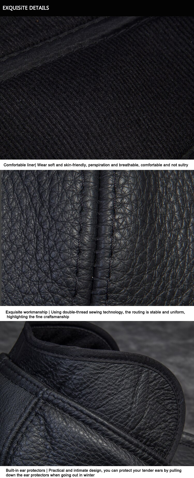 Clasic leather hat