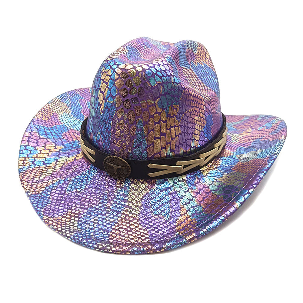 Rainbow Western Cowgirl Hat