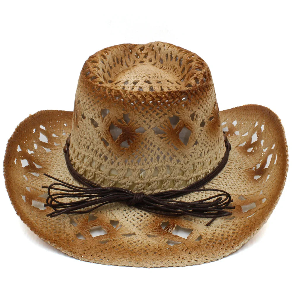 Women Adventure-Ready Straw Cowboy Hat