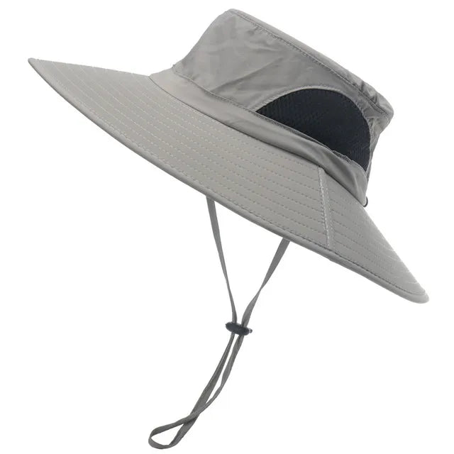 Unisex Large Brim Waterproof Breathable Outdoor Quick Dry Boonie Hat