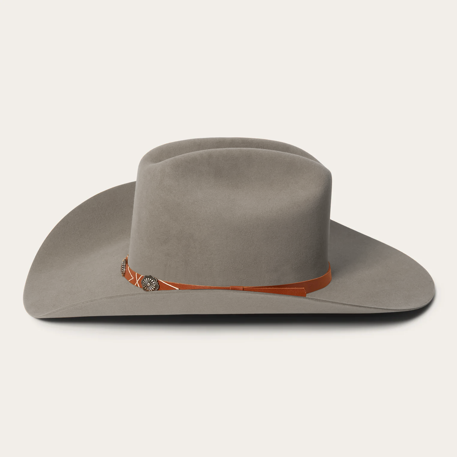 Rustic Felt Cowboy Hat -  Red