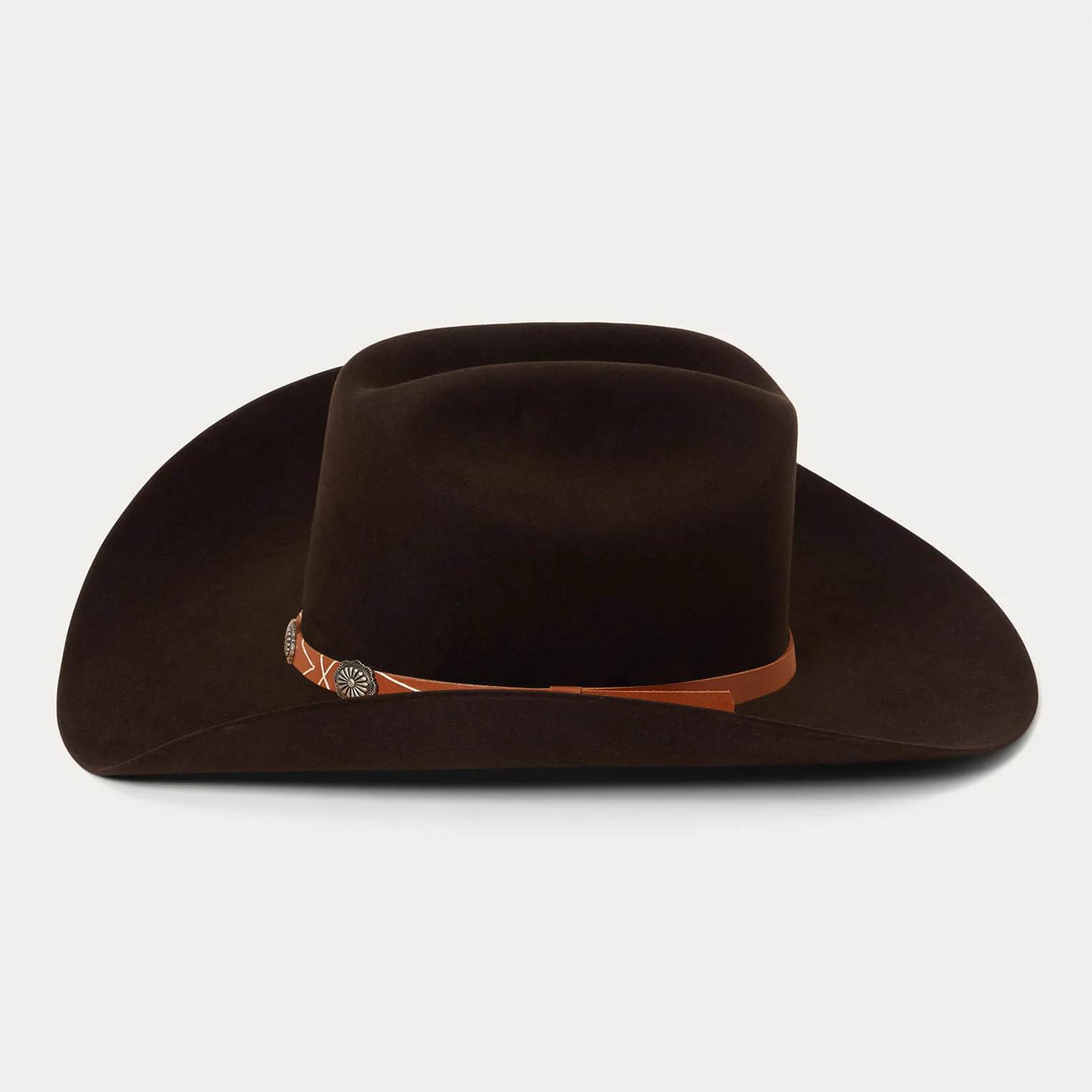 Rustic Felt Cowboy Hat -  Red