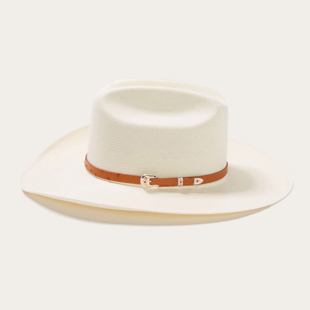Women Cattleman's Charm White Straw Western Hat