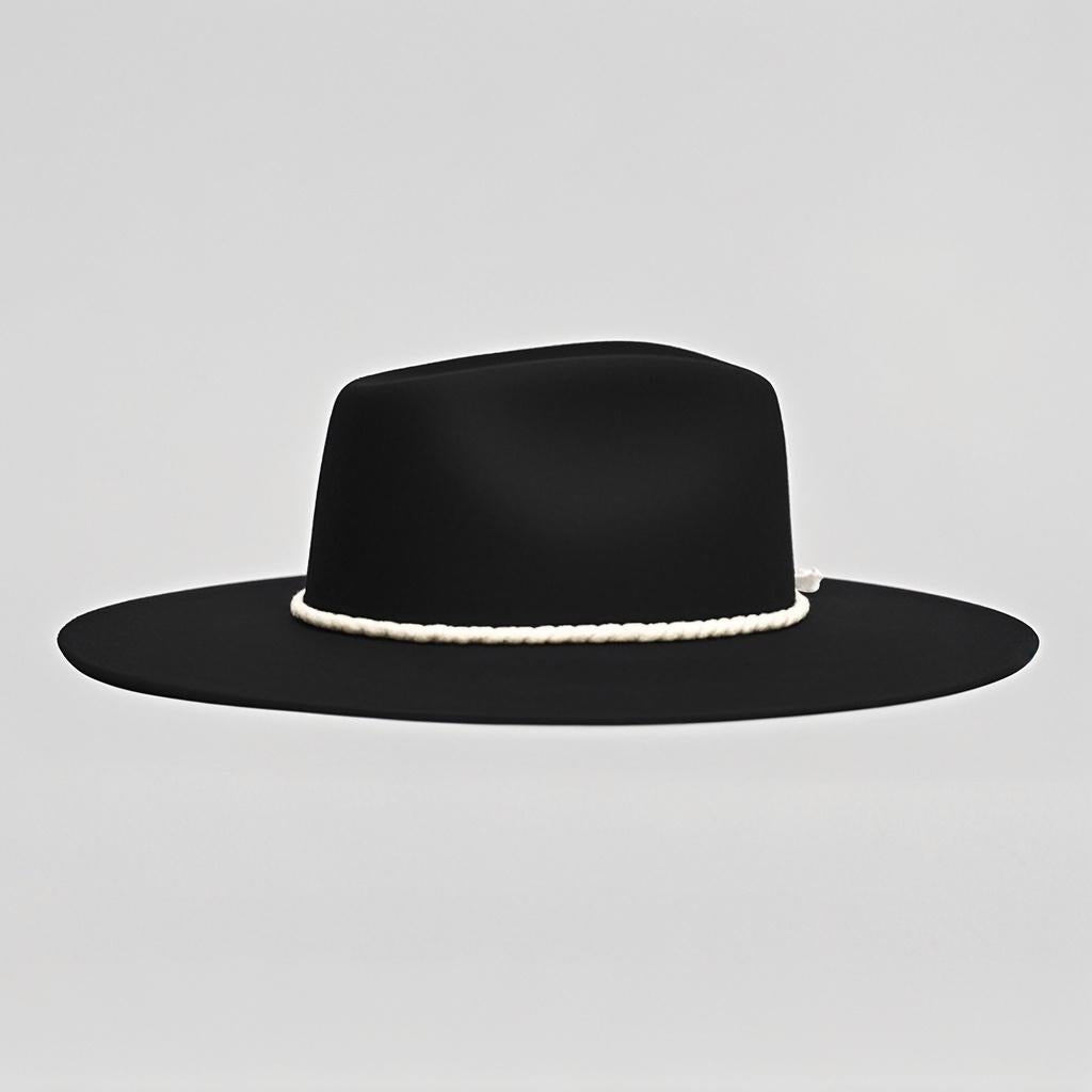 Classic Men's Felt Fedora Hat-Taupe
