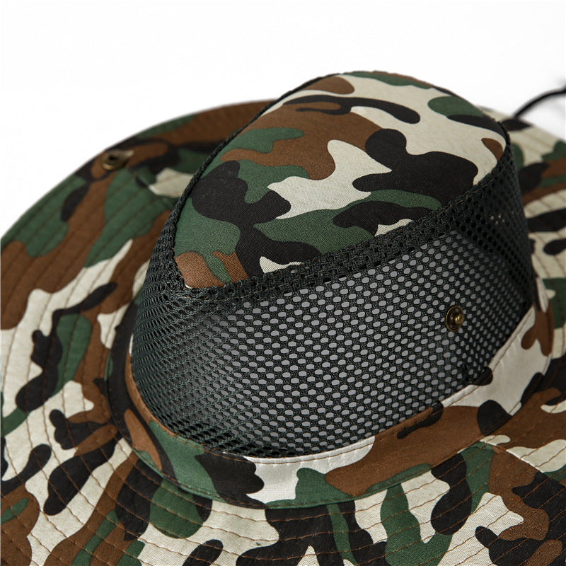 Lightweight Camouflage Mesh UV Protective Sun Hat
