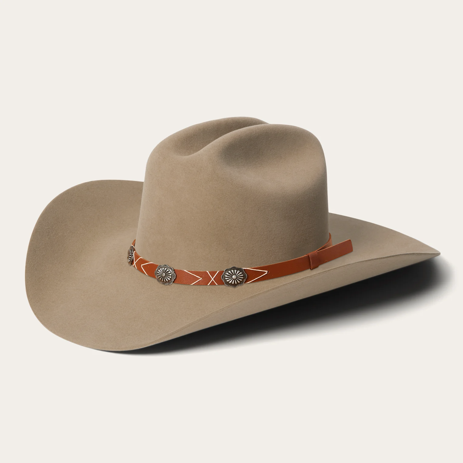 Rustic Felt Cowboy Hat -  Red