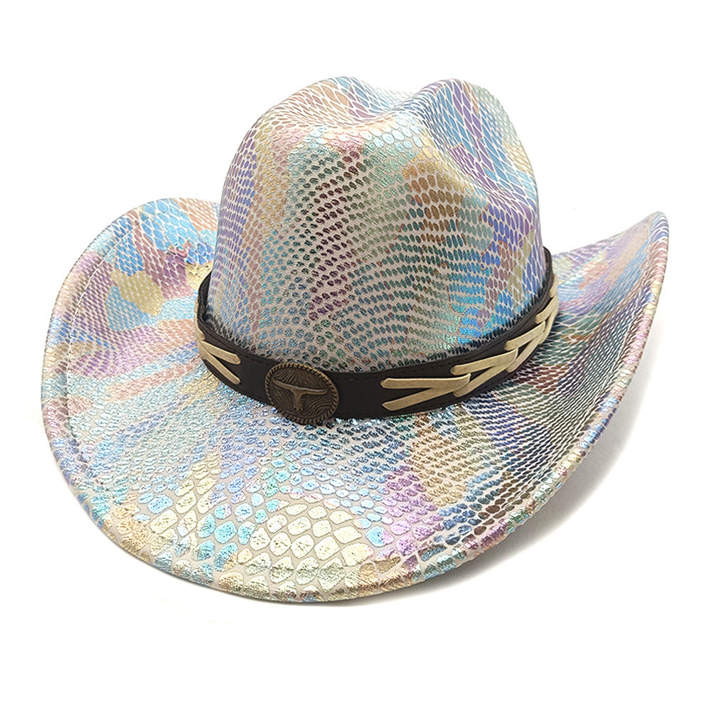 Rainbow Western Cowgirl Hat