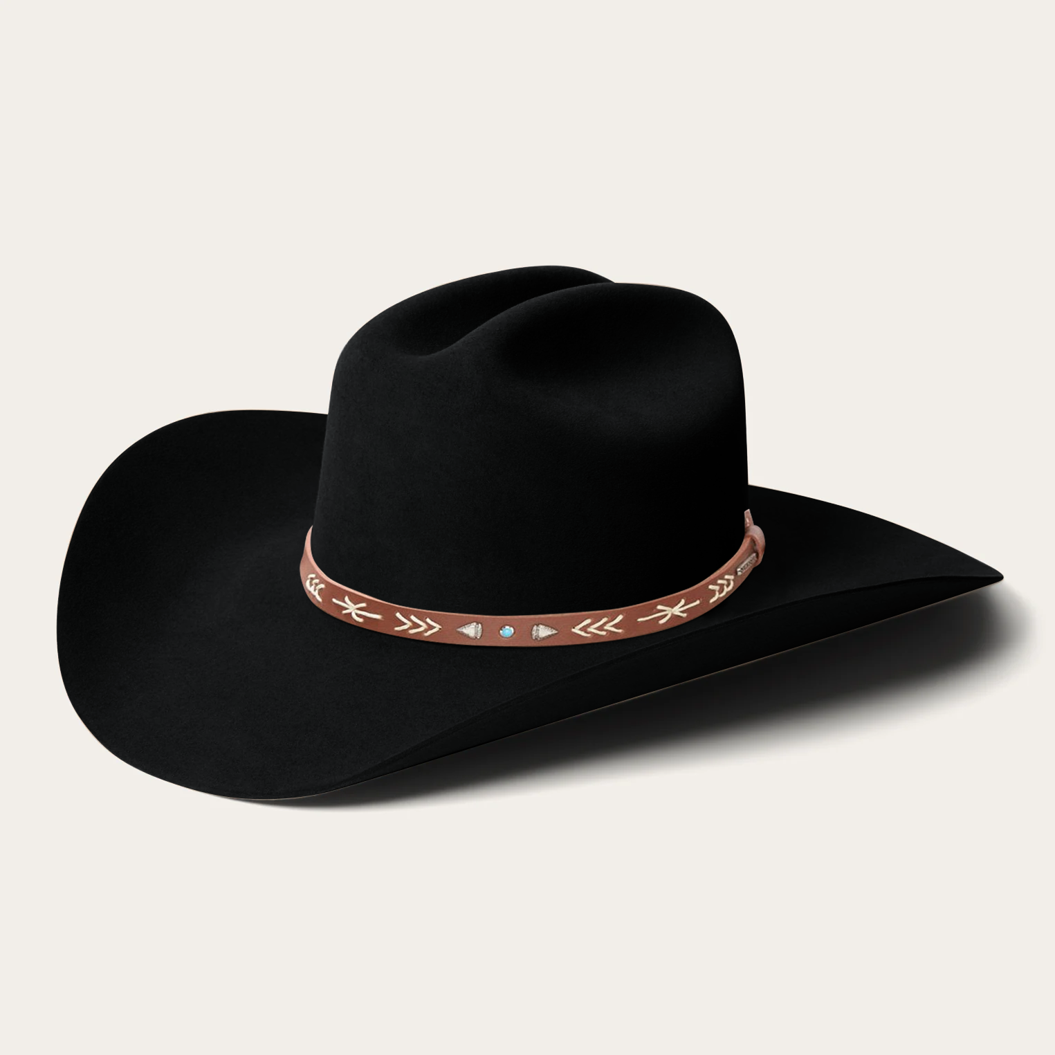 Bronco Felt Cowboy Hat - Red