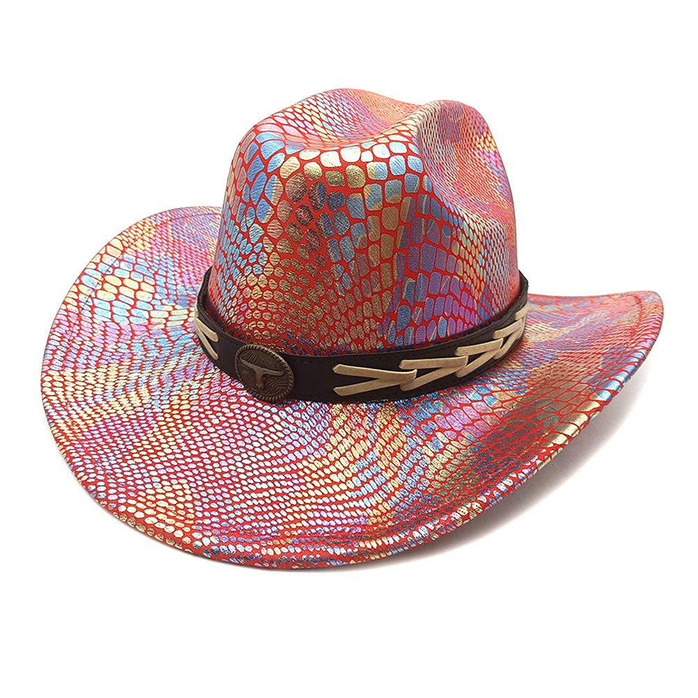 Rainbow Western Cowgirl Hat