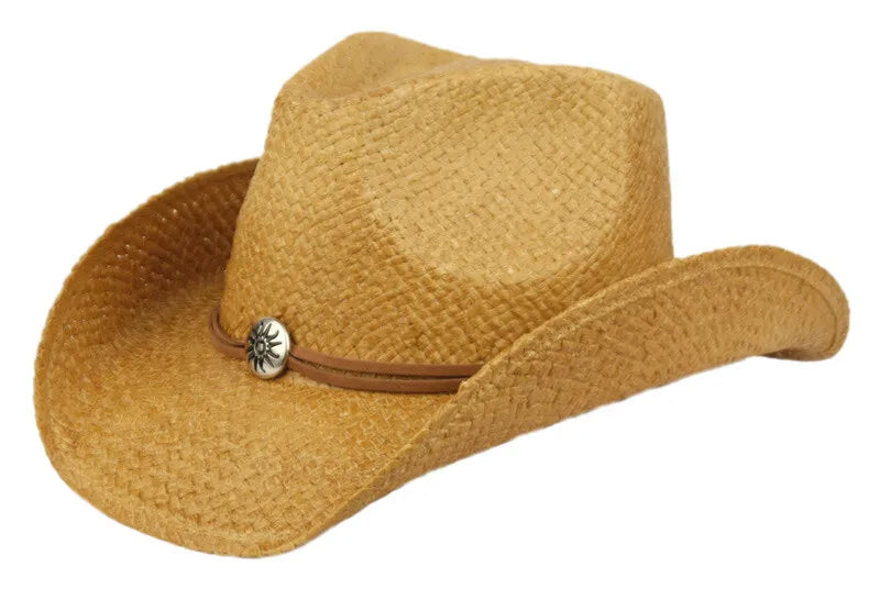 W omen Wild West Classic Straw Shapeable Cowboy Hat