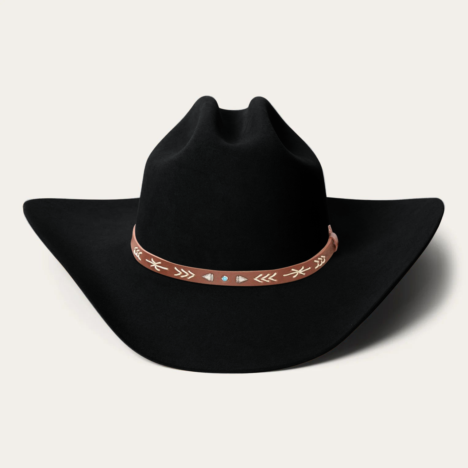 Bronco Felt Cowboy Hat - Red