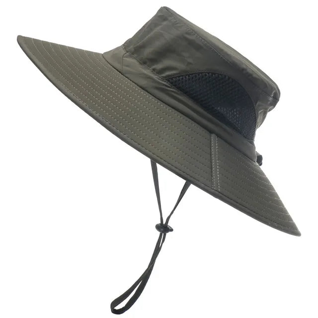 Unisex Large Brim Waterproof Breathable Outdoor Quick Dry Boonie Hat