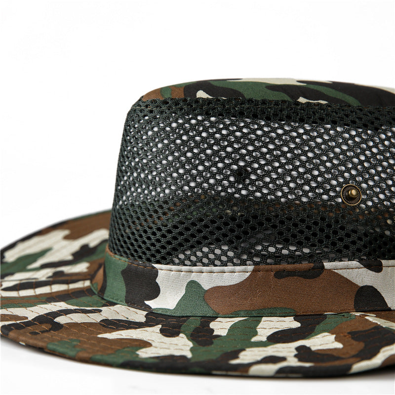Lightweight Camouflage Mesh UV Protective Sun Hat
