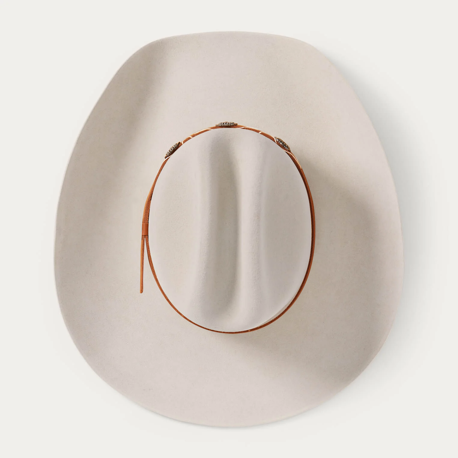 Rustic Felt Cowboy Hat -  Red