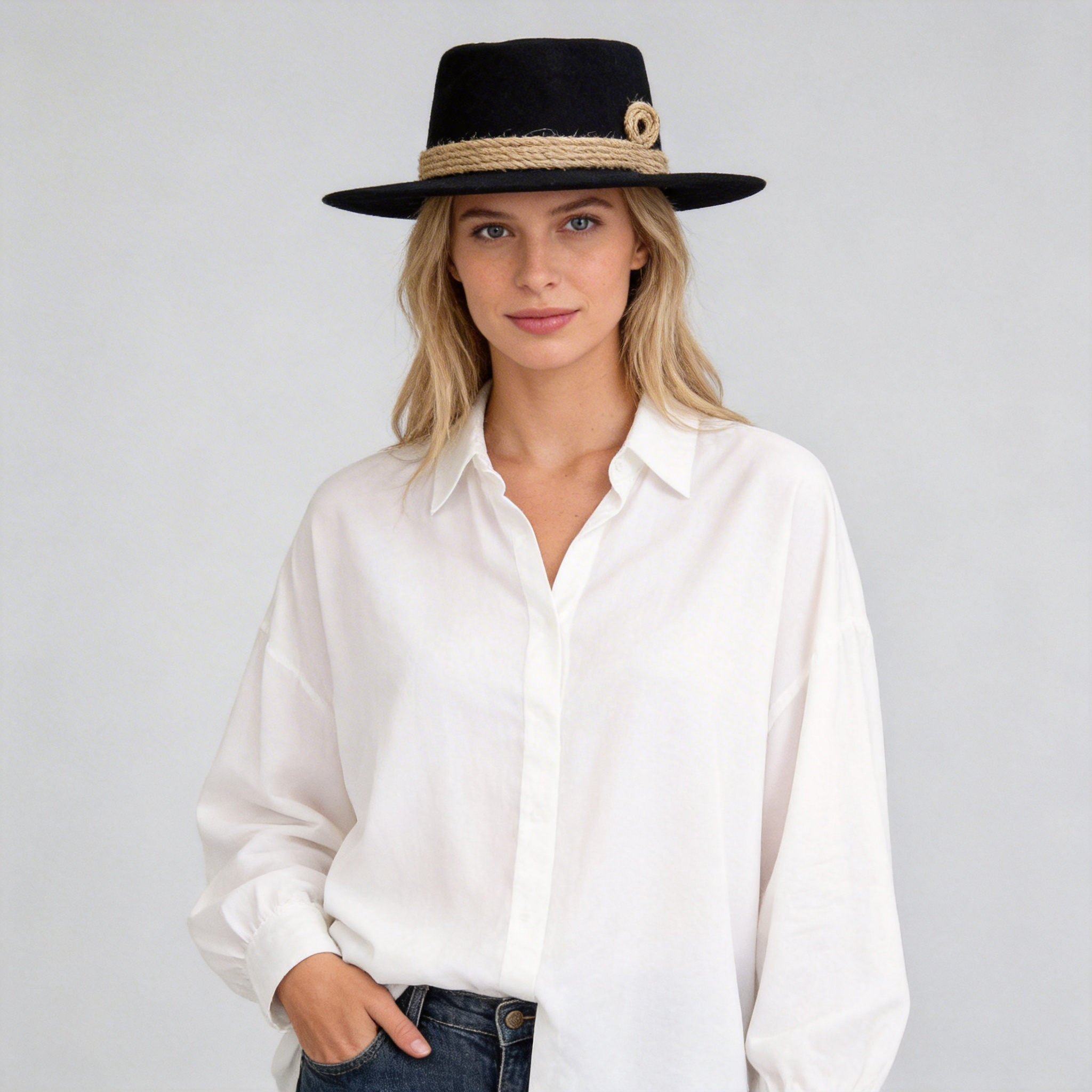 Contemporary Black Gambler – Textured Band