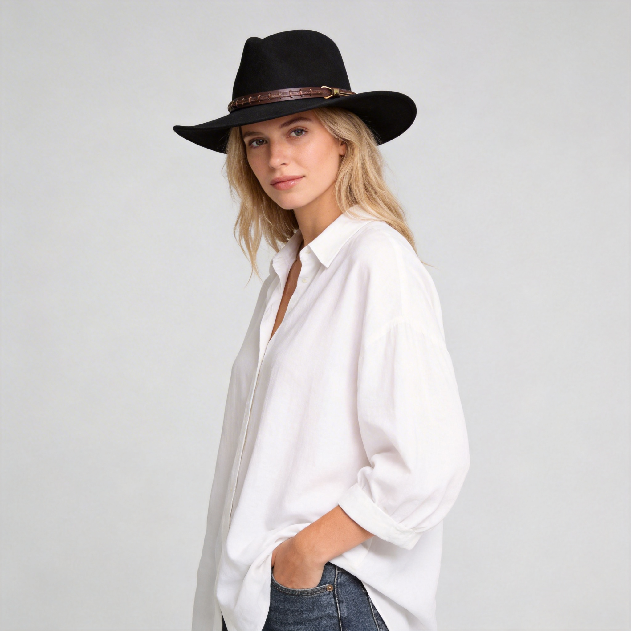 Women Western Felt Hat
