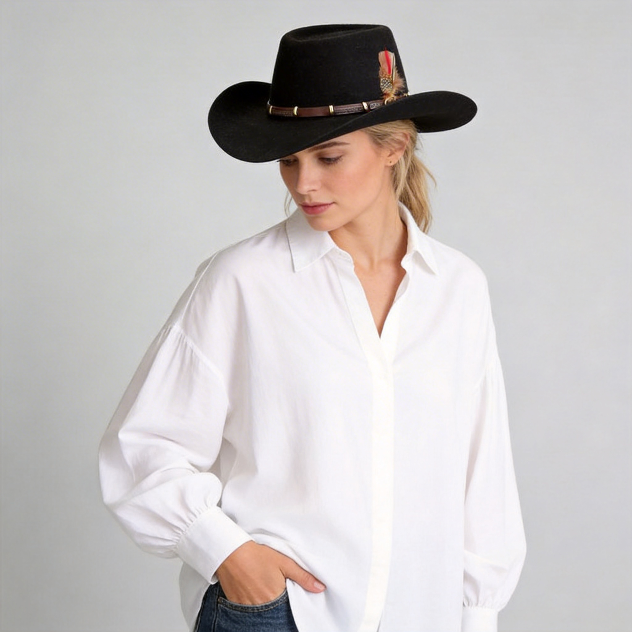 100X Cowboy Hat-Black