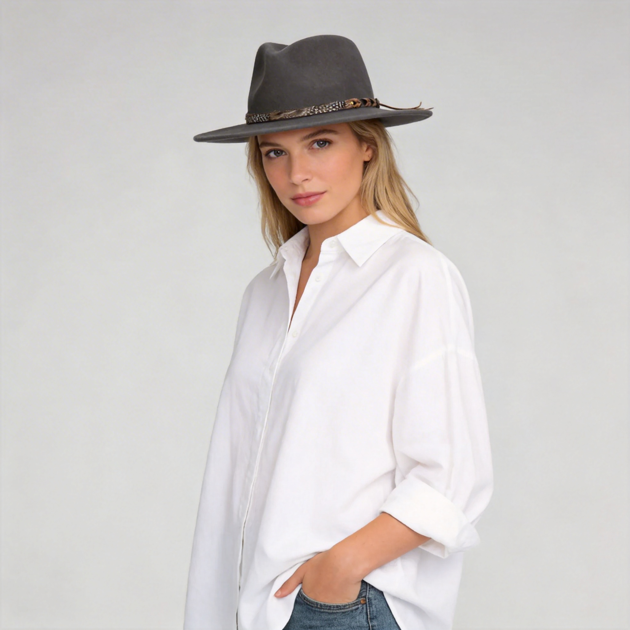 Women Western Hat Inspired by Yellowstone National Park Scenery