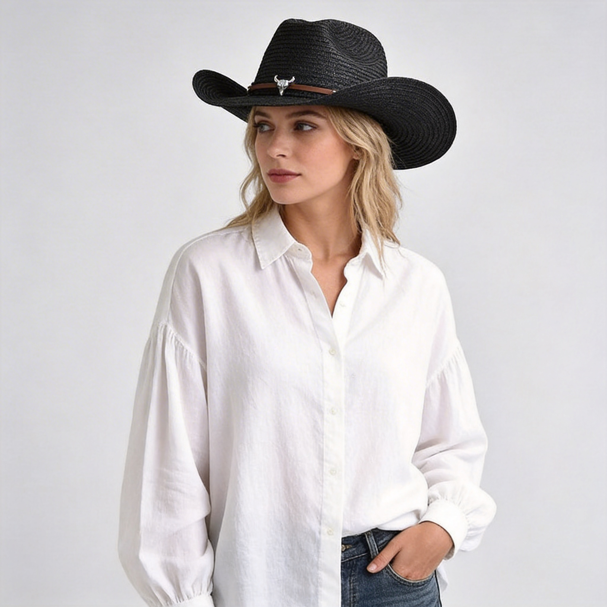 Straw Western Cowboy Hat