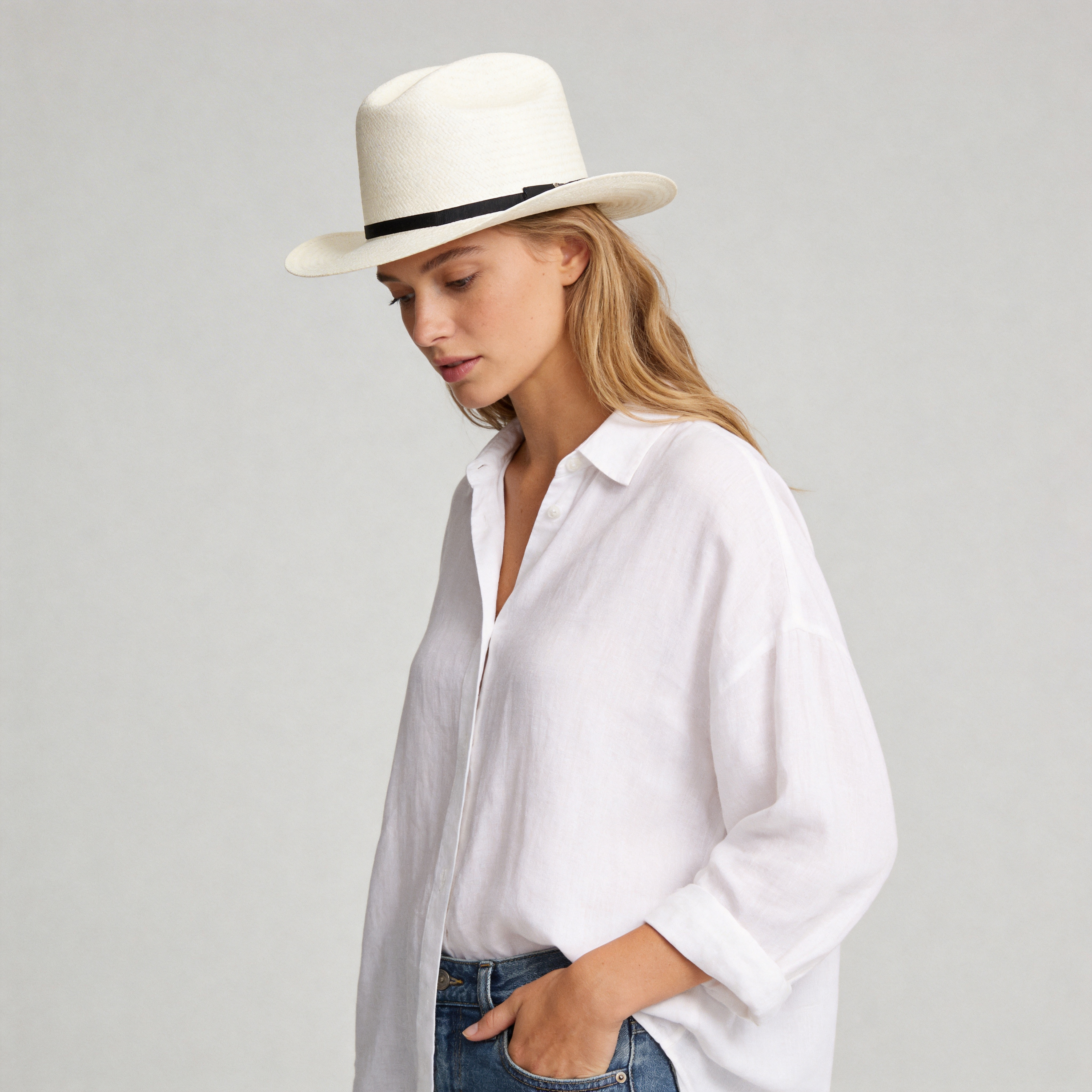 Women Summer Straw Cowboy Hat