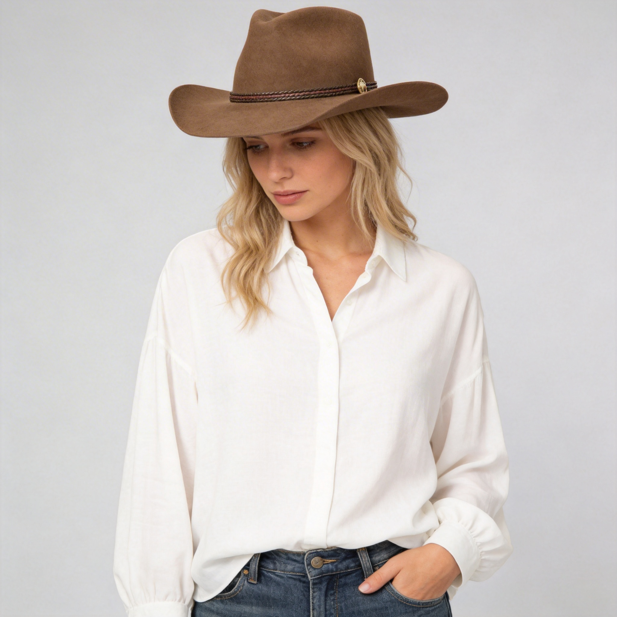 Women Western Hat Western Rustic Style