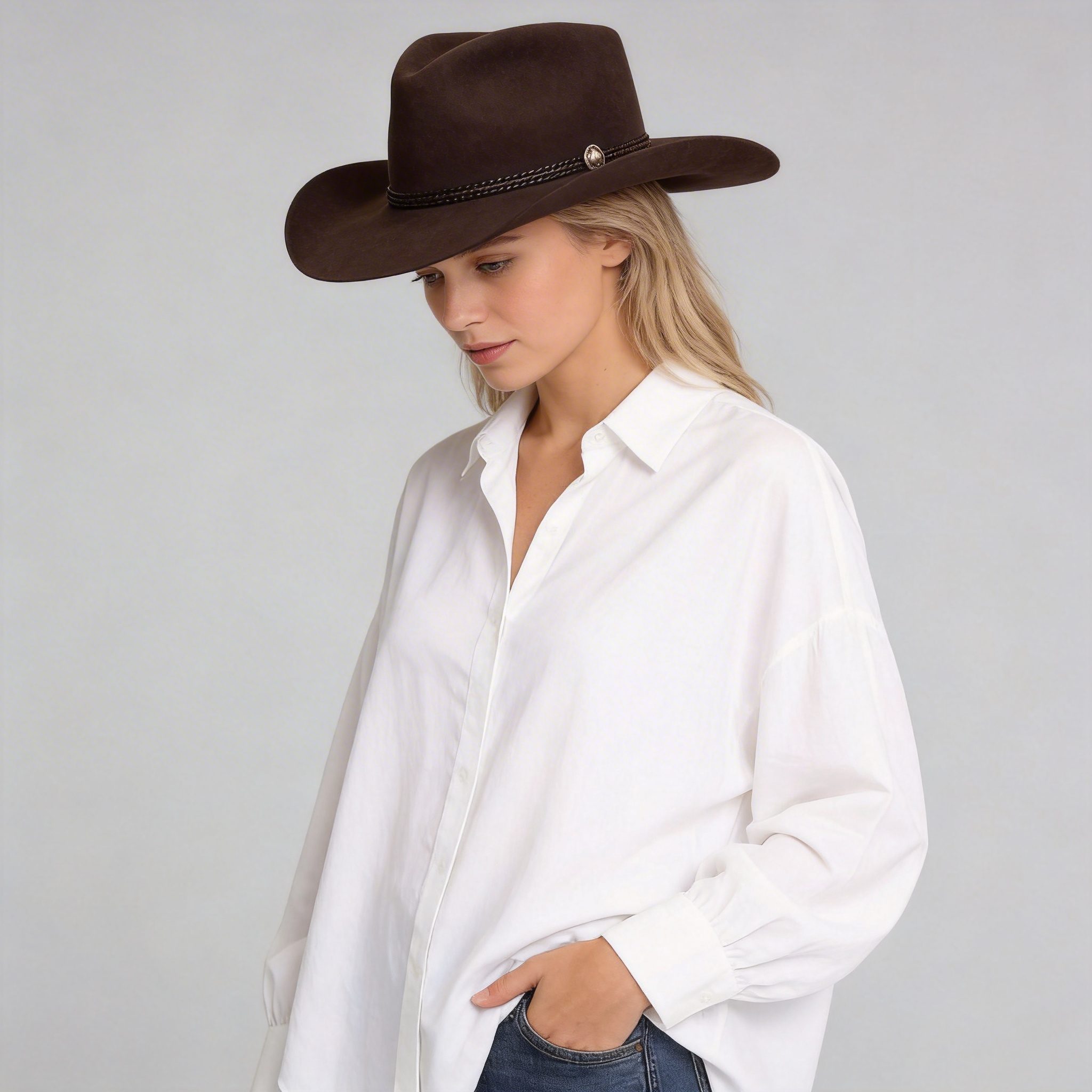 Women Western Hat Western Rustic Style