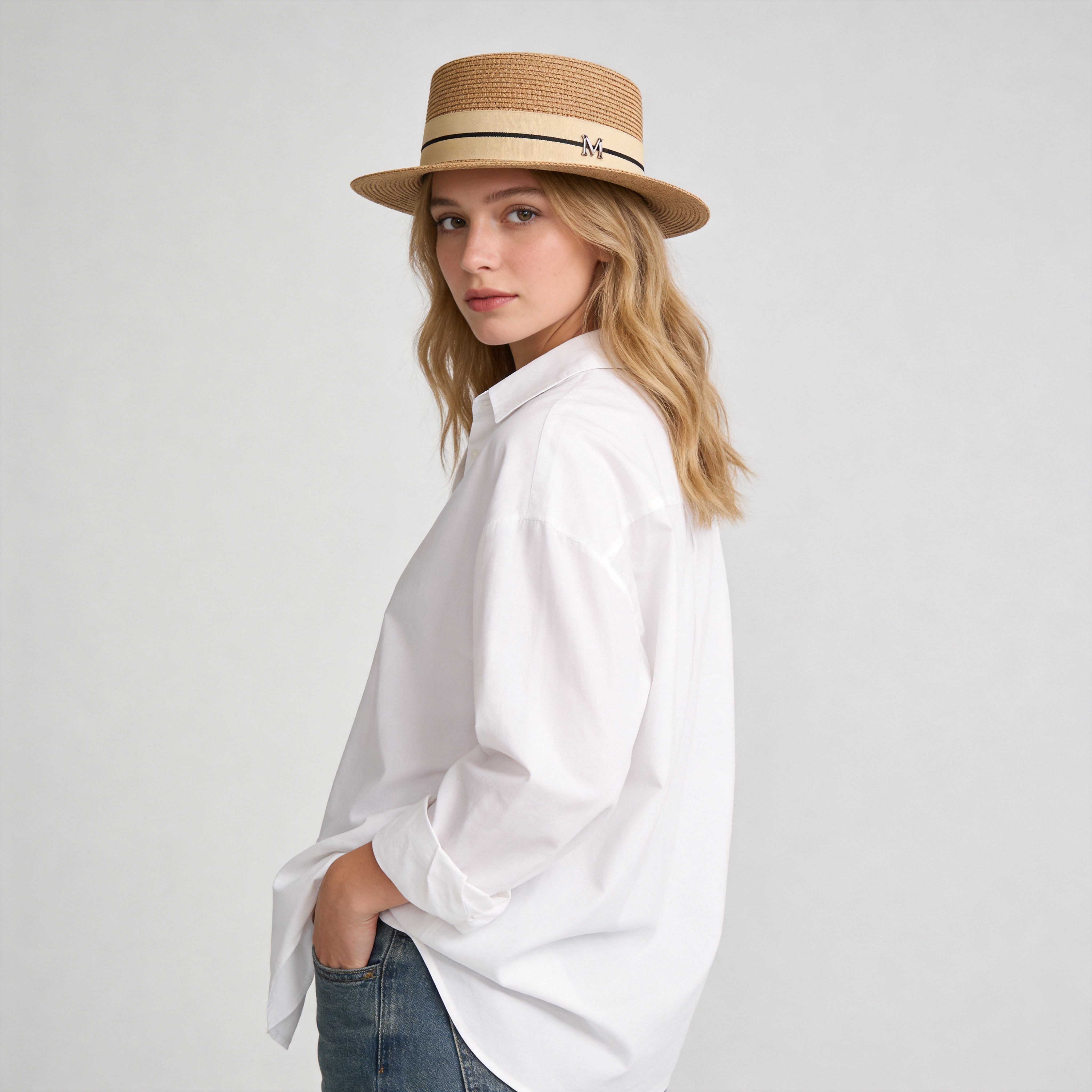 Women Straw Hat Boater Hats