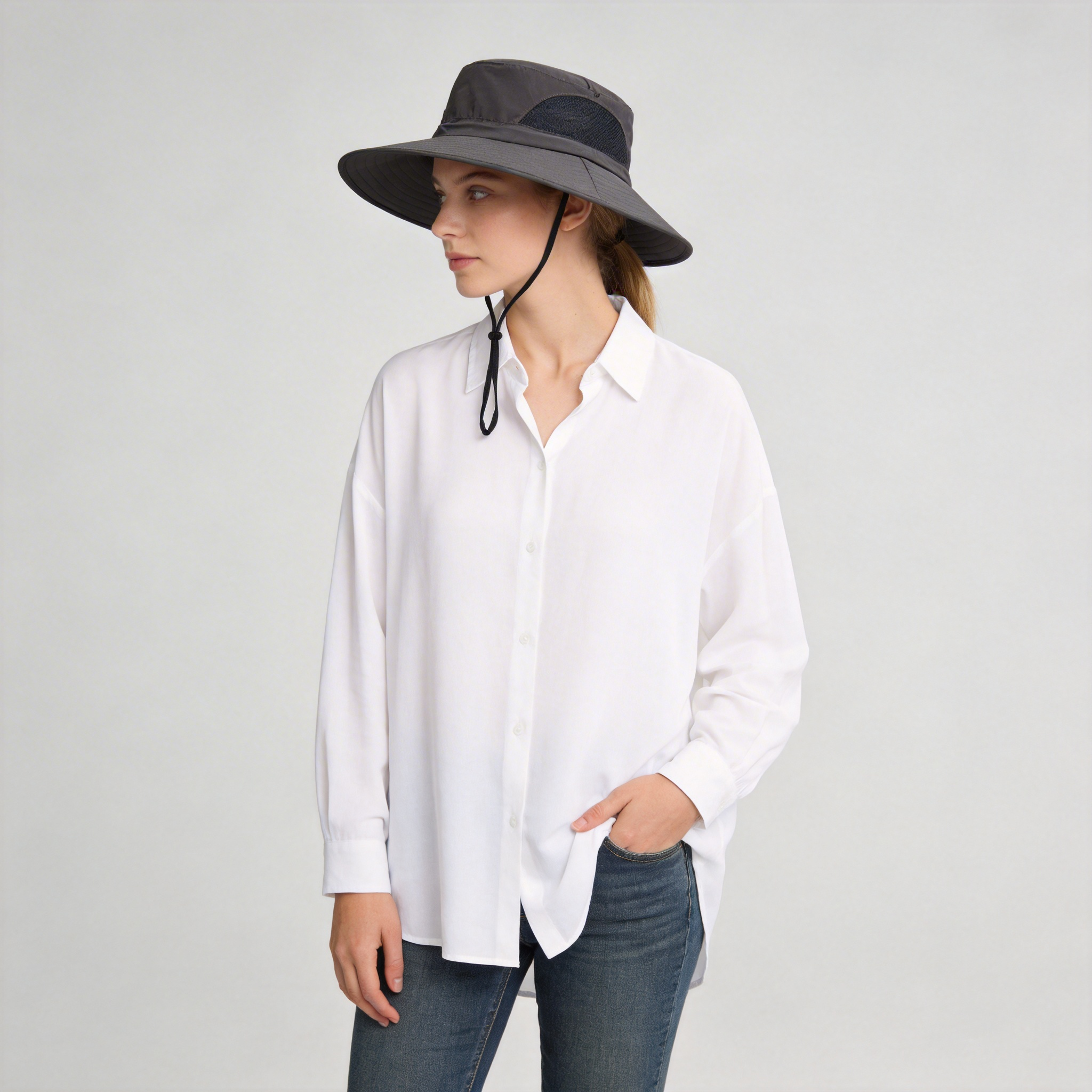 Unisex Large Brim Waterproof Breathable Outdoor Quick Dry Boonie Hat