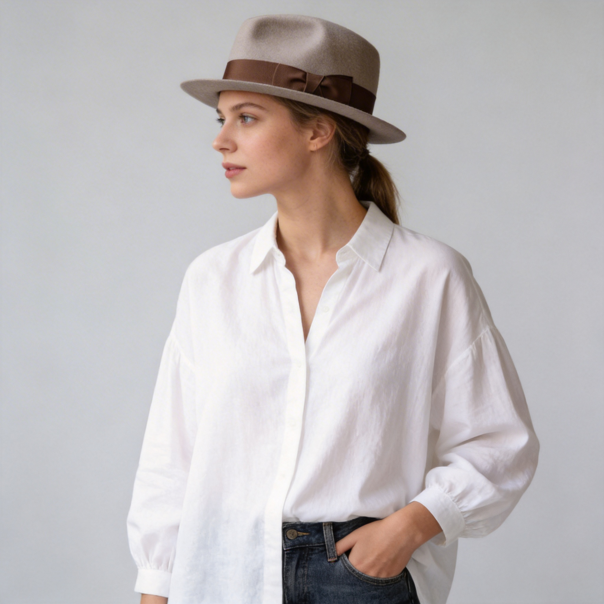 Felt Finery Series Fancy Felt Fedora Hat