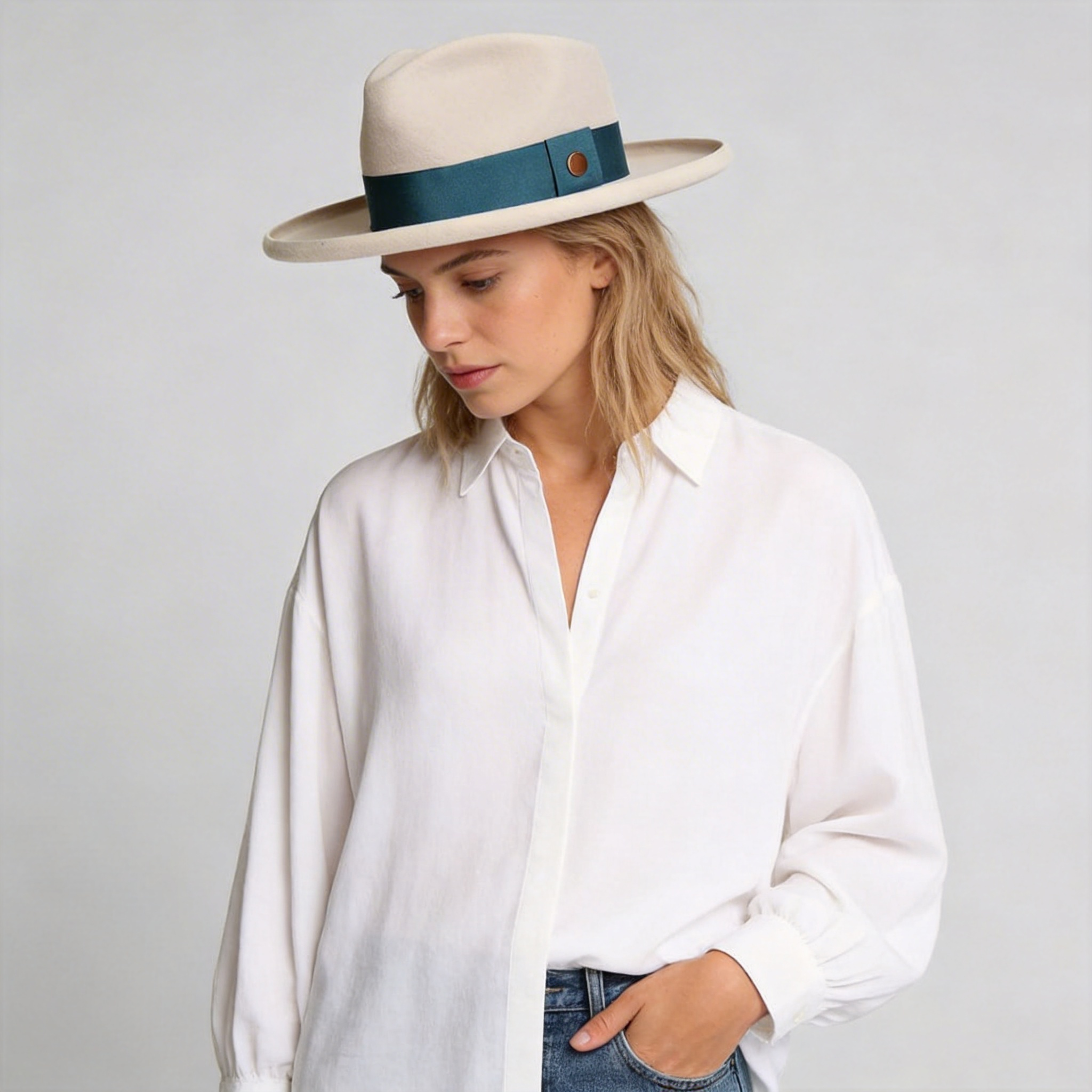 Suave Wide Brim Felt Fedora