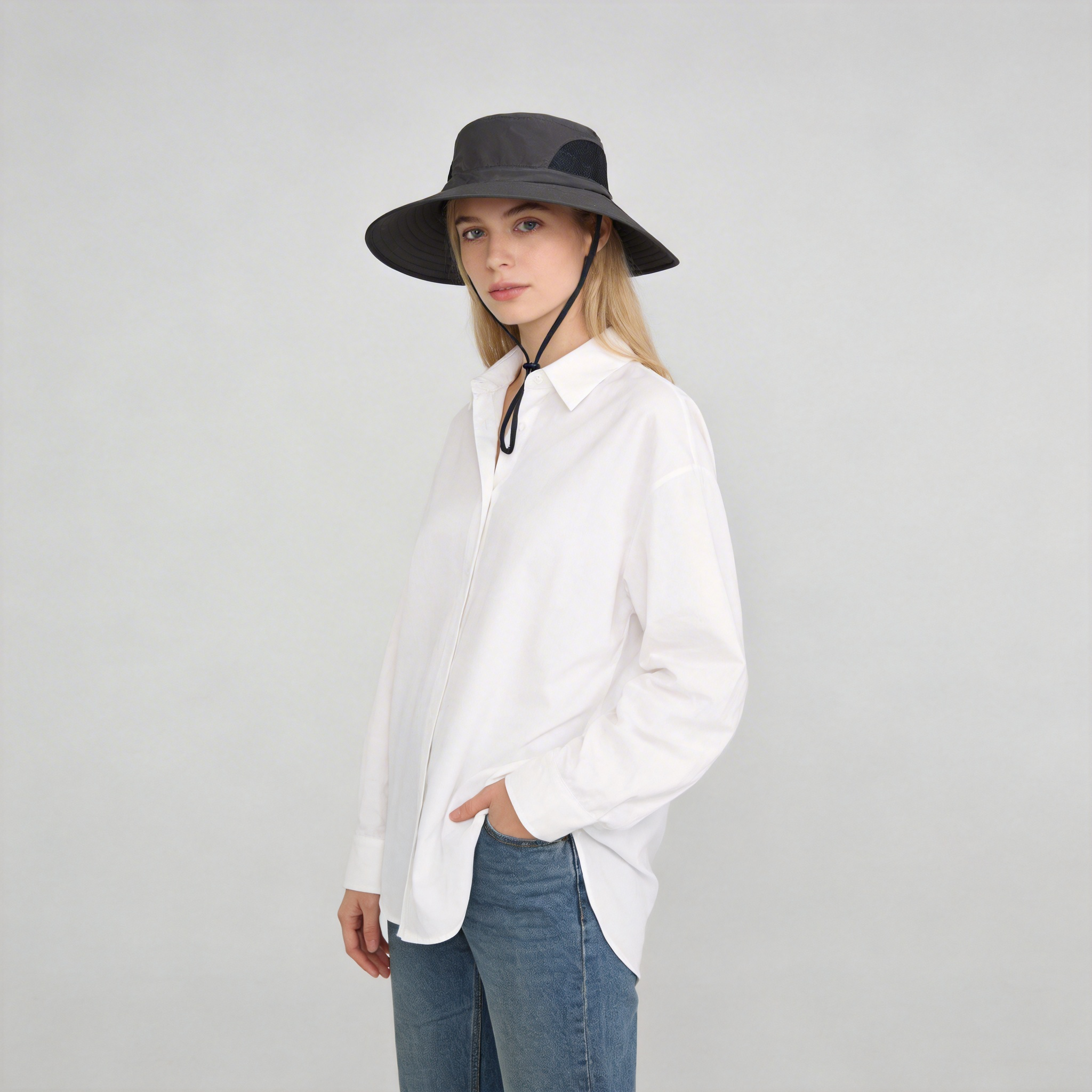 Unisex Large Brim Waterproof Breathable Outdoor Quick Dry Boonie Hat