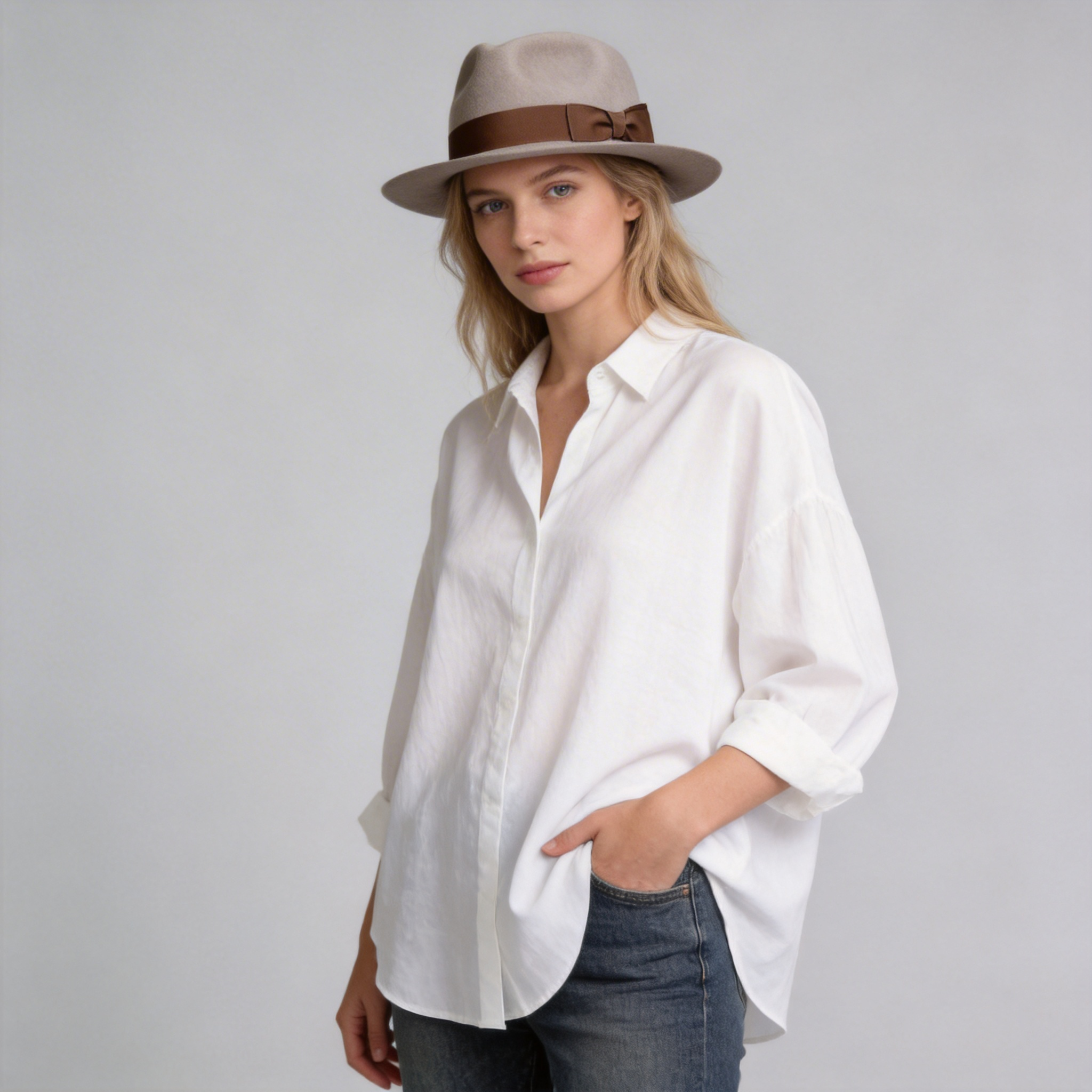 Felt Finery Series Fancy Felt Fedora Hat