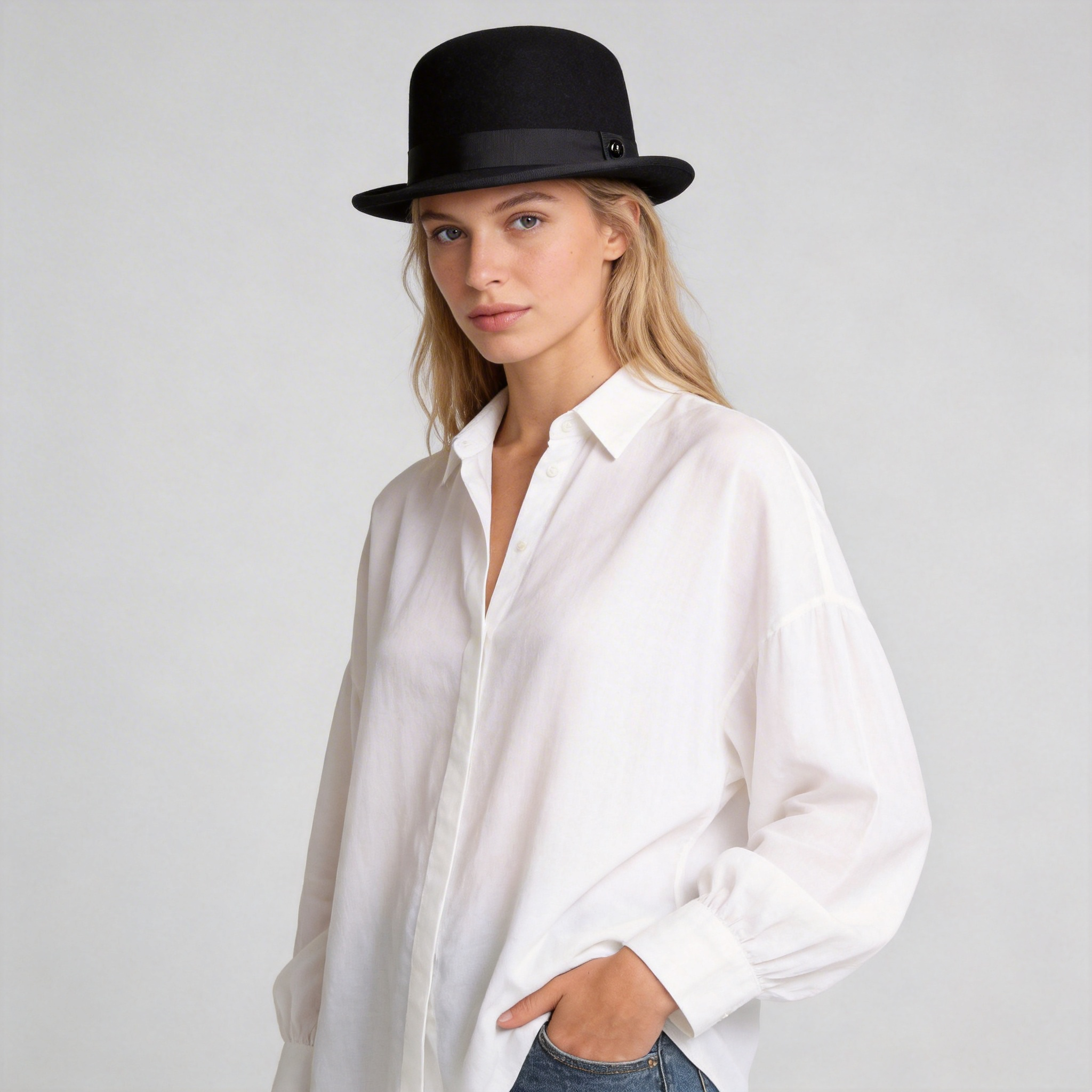 Wool Felt Bowler Hat