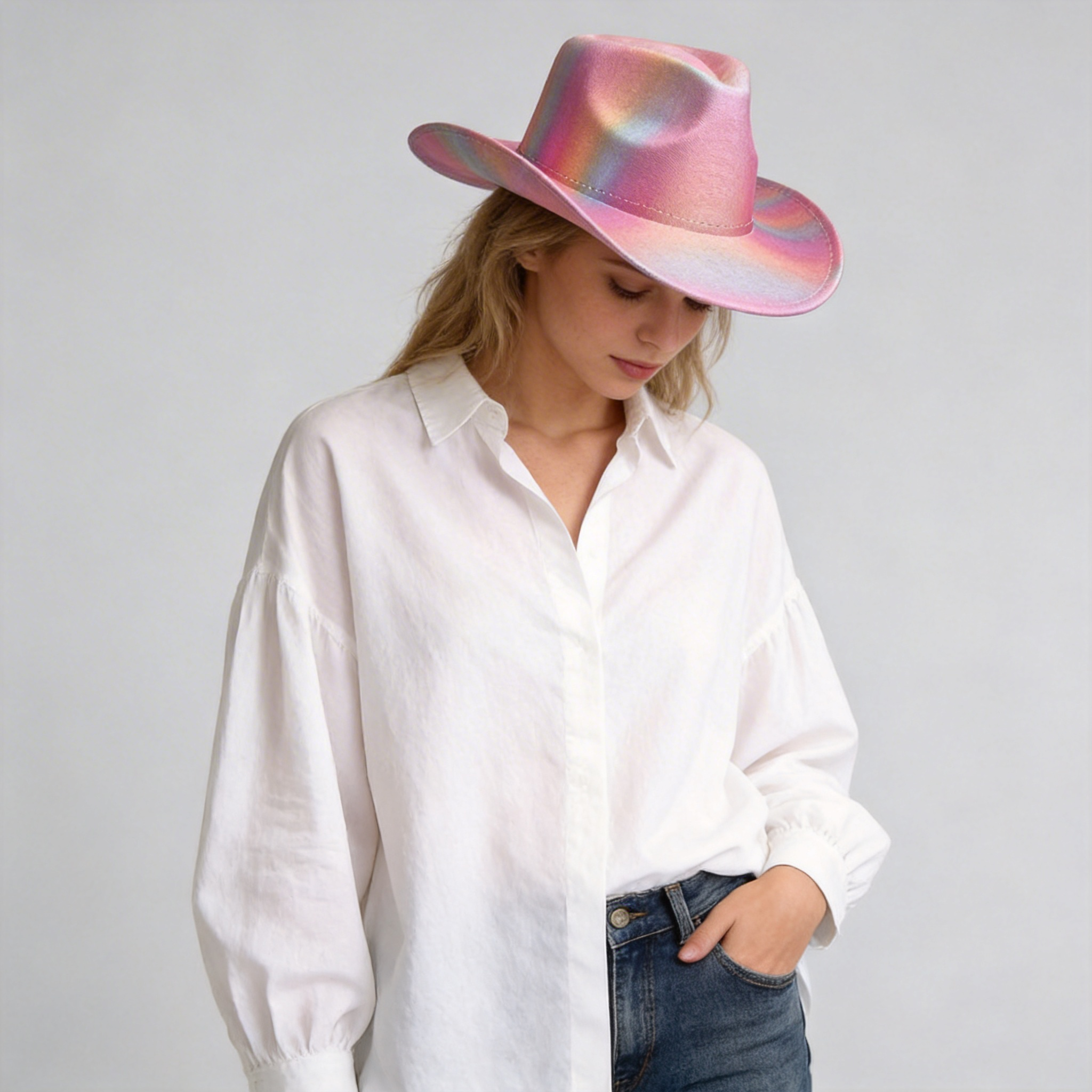Multicolor Western Cowgirl Hat