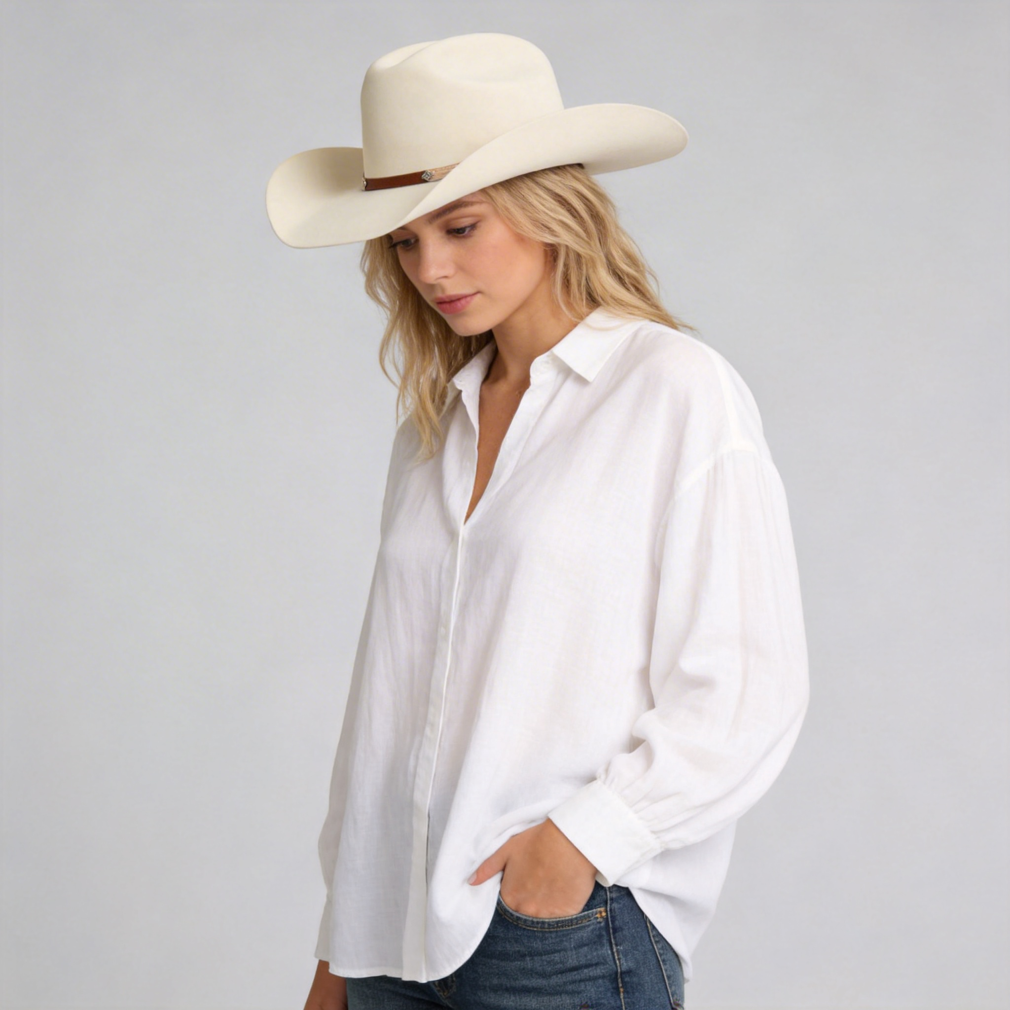 Women Trailblazer Felt Cowboy Hat