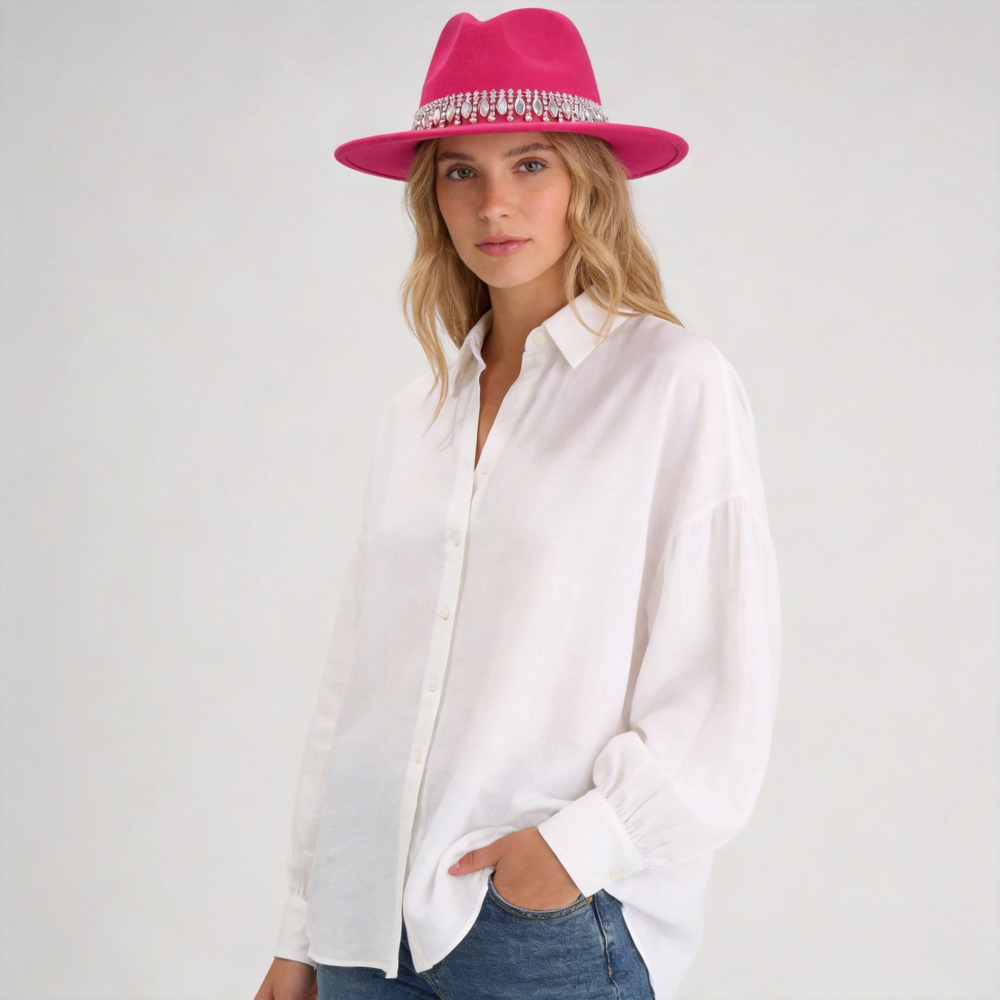 Adjustable Sparkling Cowboy Hat