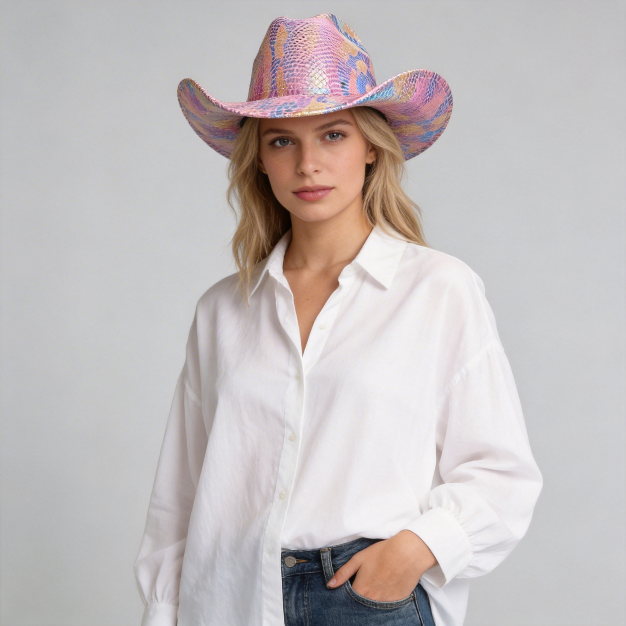 Sunset Ombre Western Cowgirl Hat