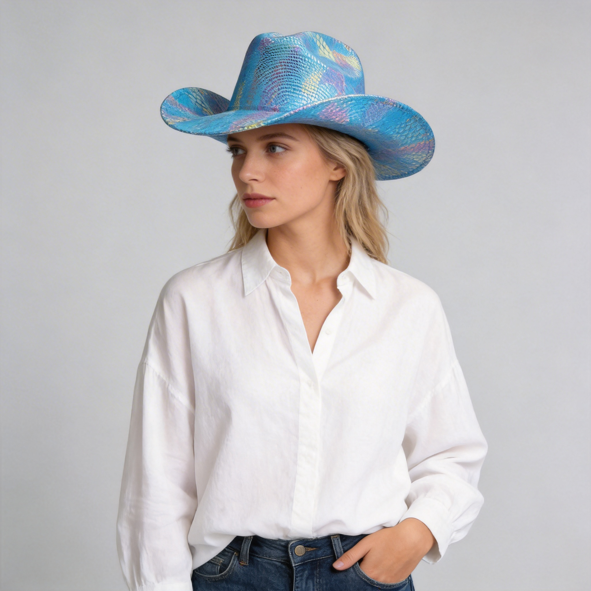 Sunset Ombre Western Cowgirl Hat