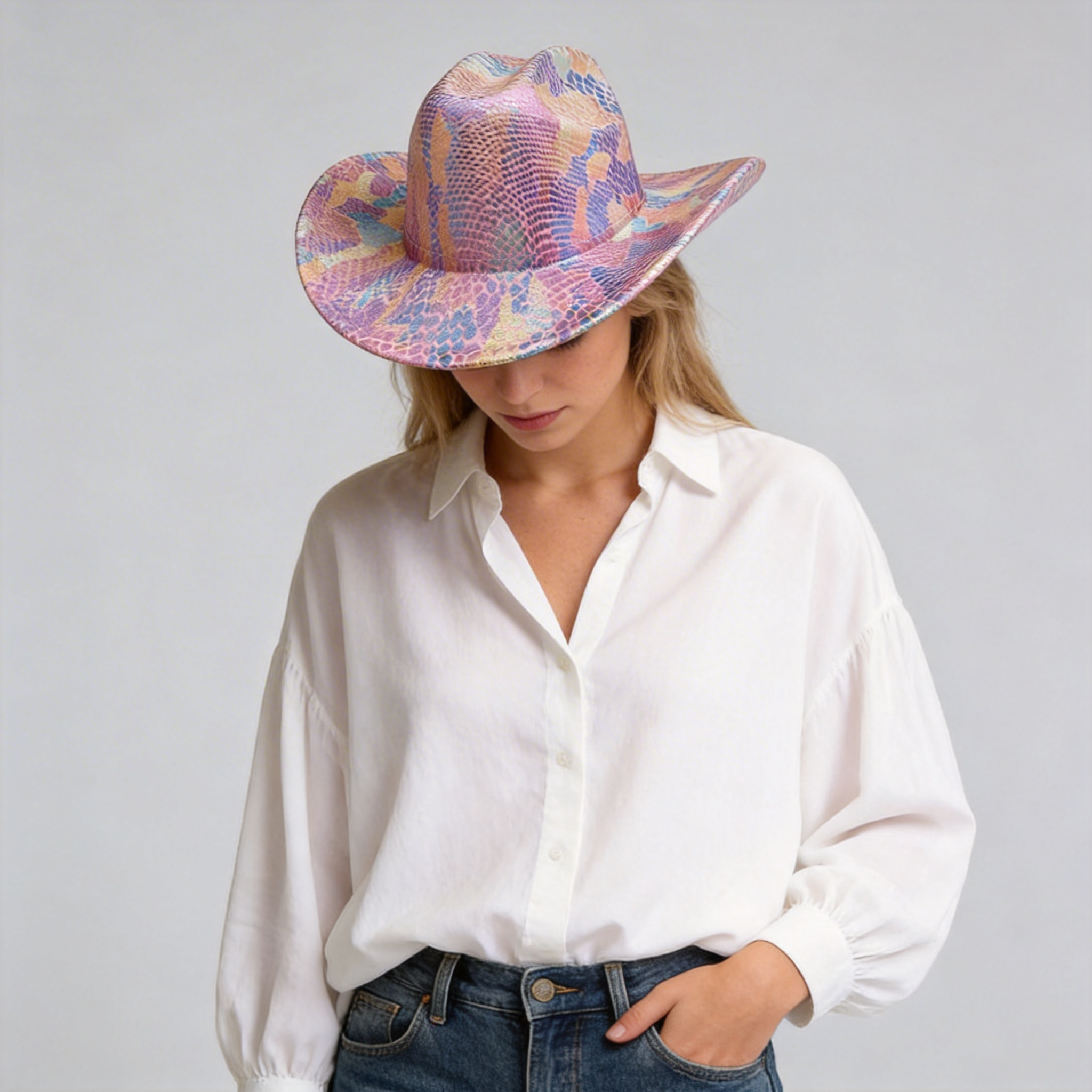 Sunset Ombre Western Cowgirl Hat