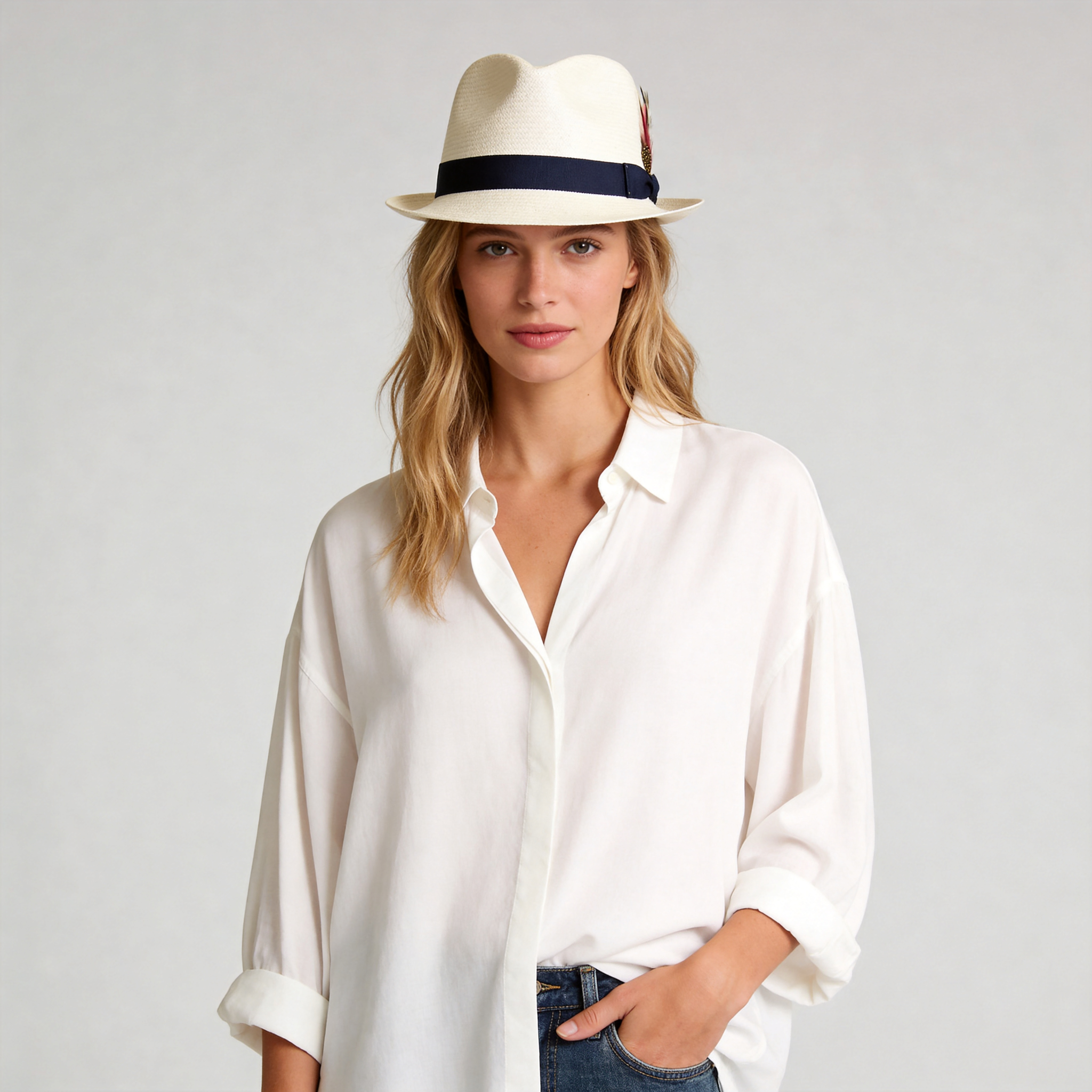 Sophisticate's Signature straw Fedora