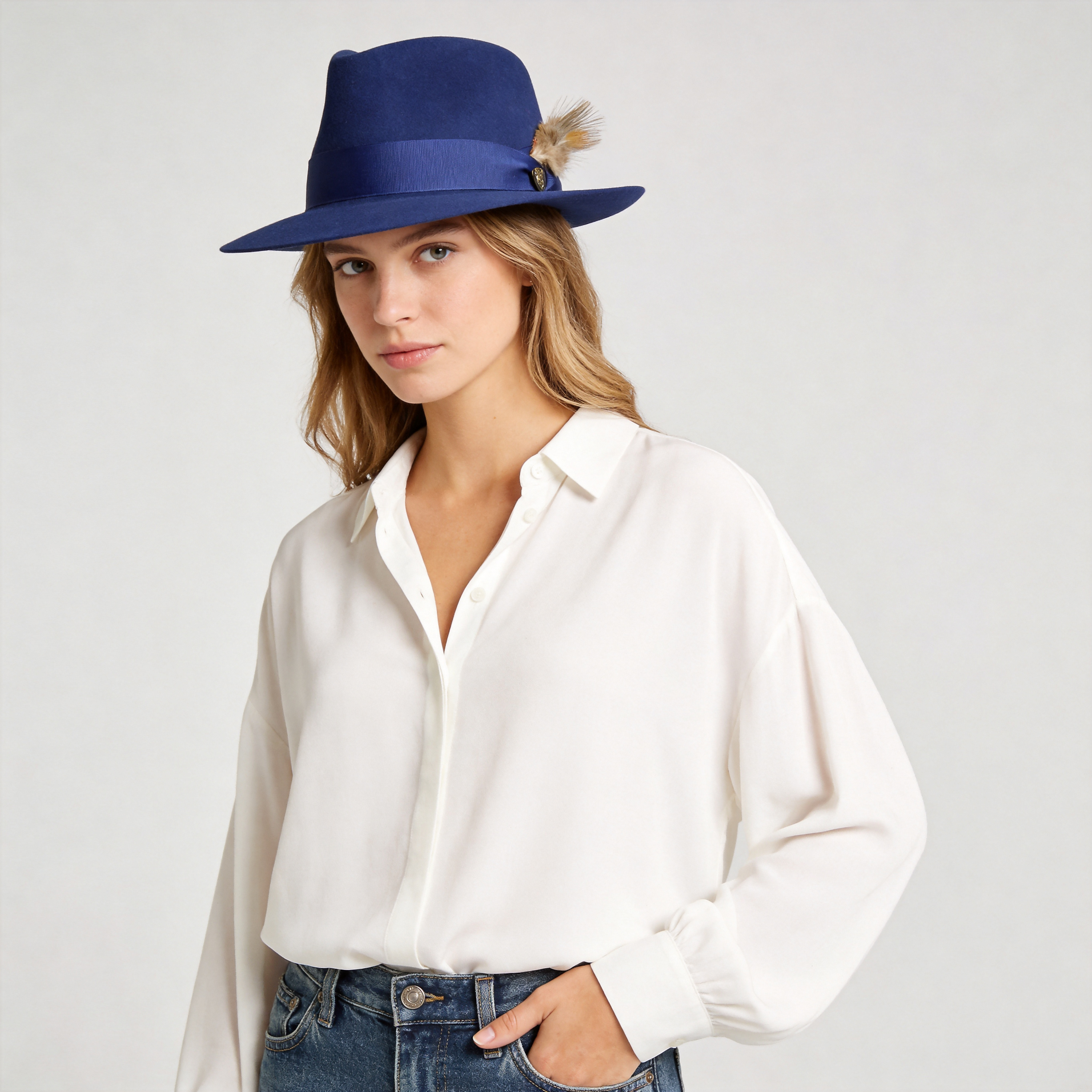 Vintage Vogue Wool and Fur Felt Fedora