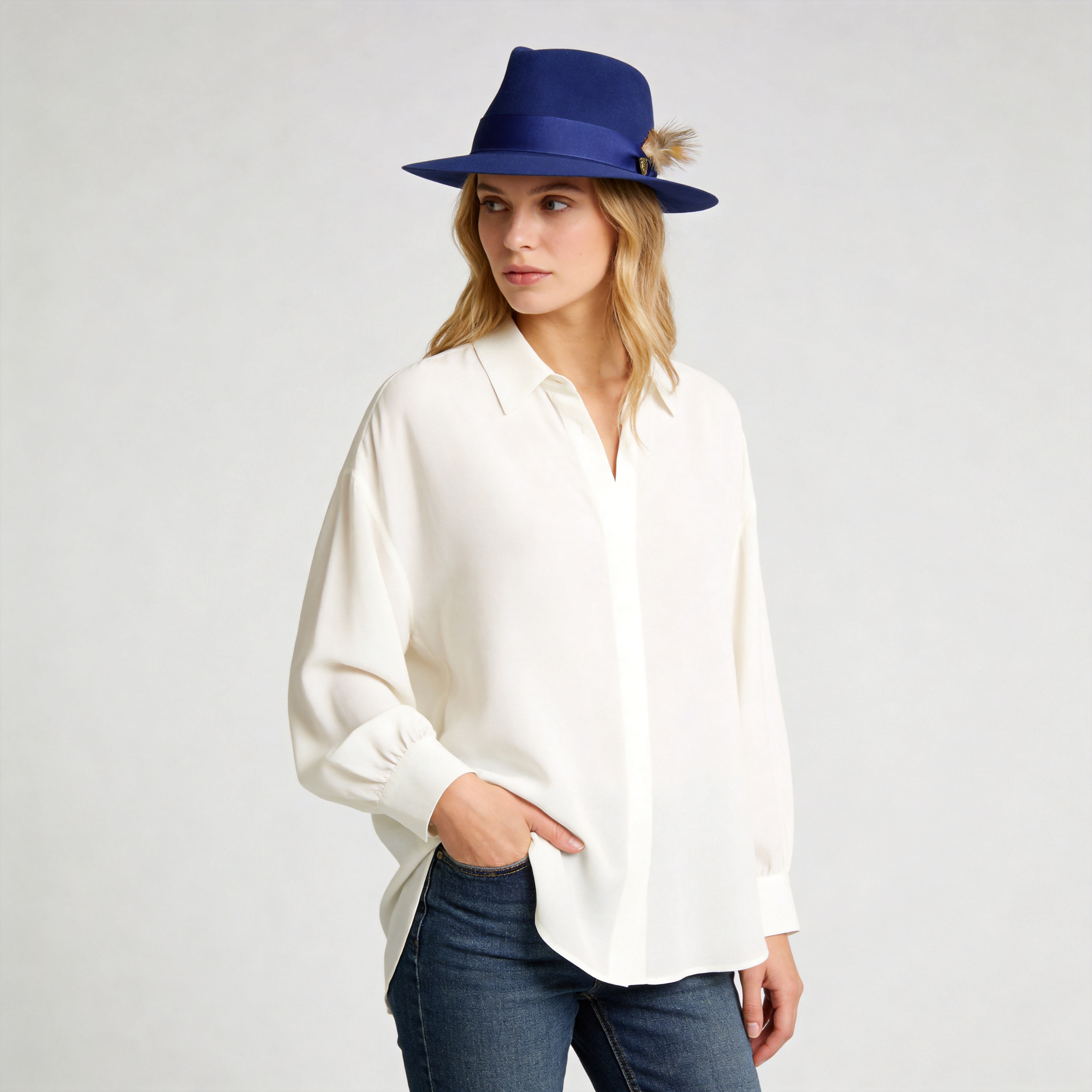 Vintage Vogue Wool and Fur Felt Fedora