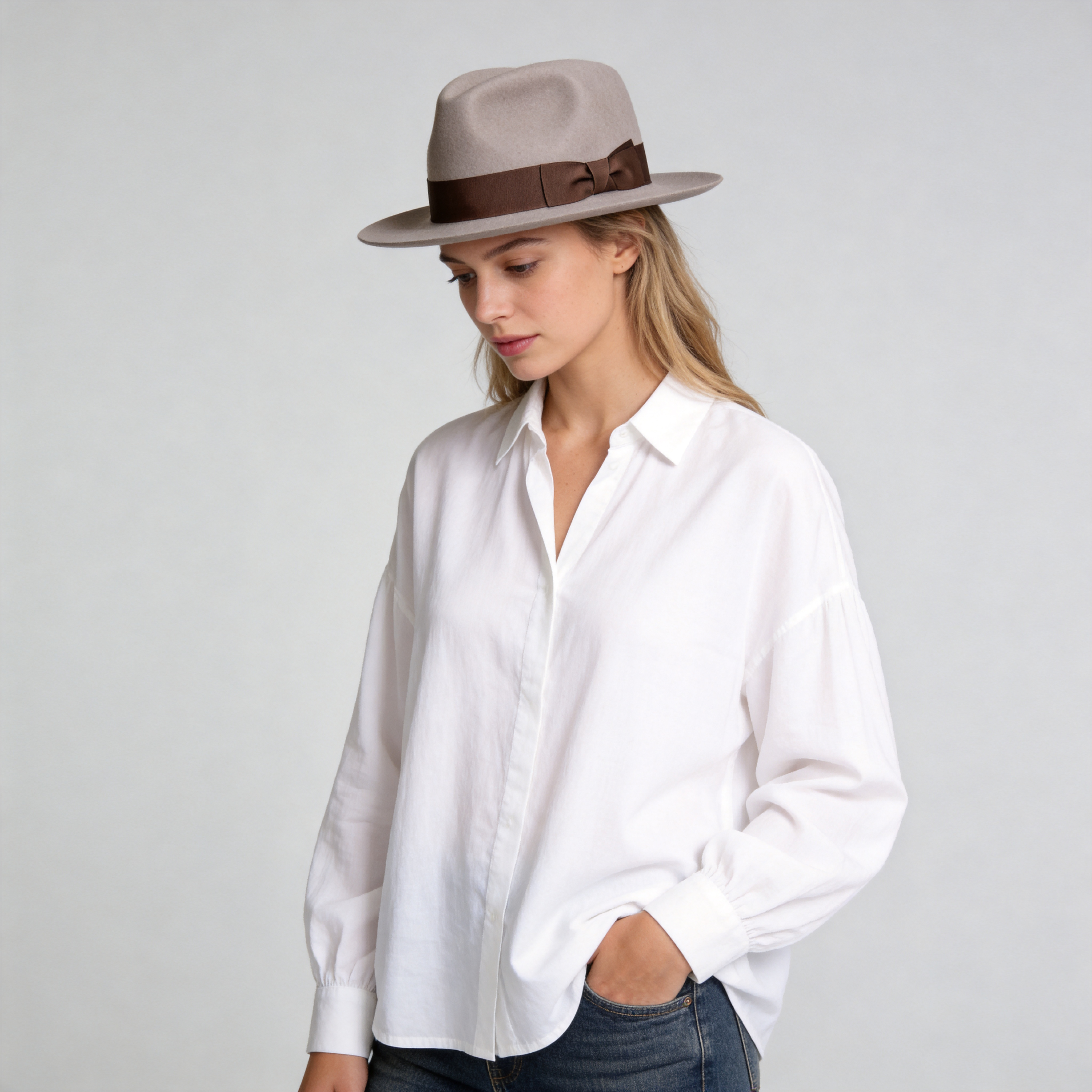 Felt Finery Series Fancy Felt Fedora Hat