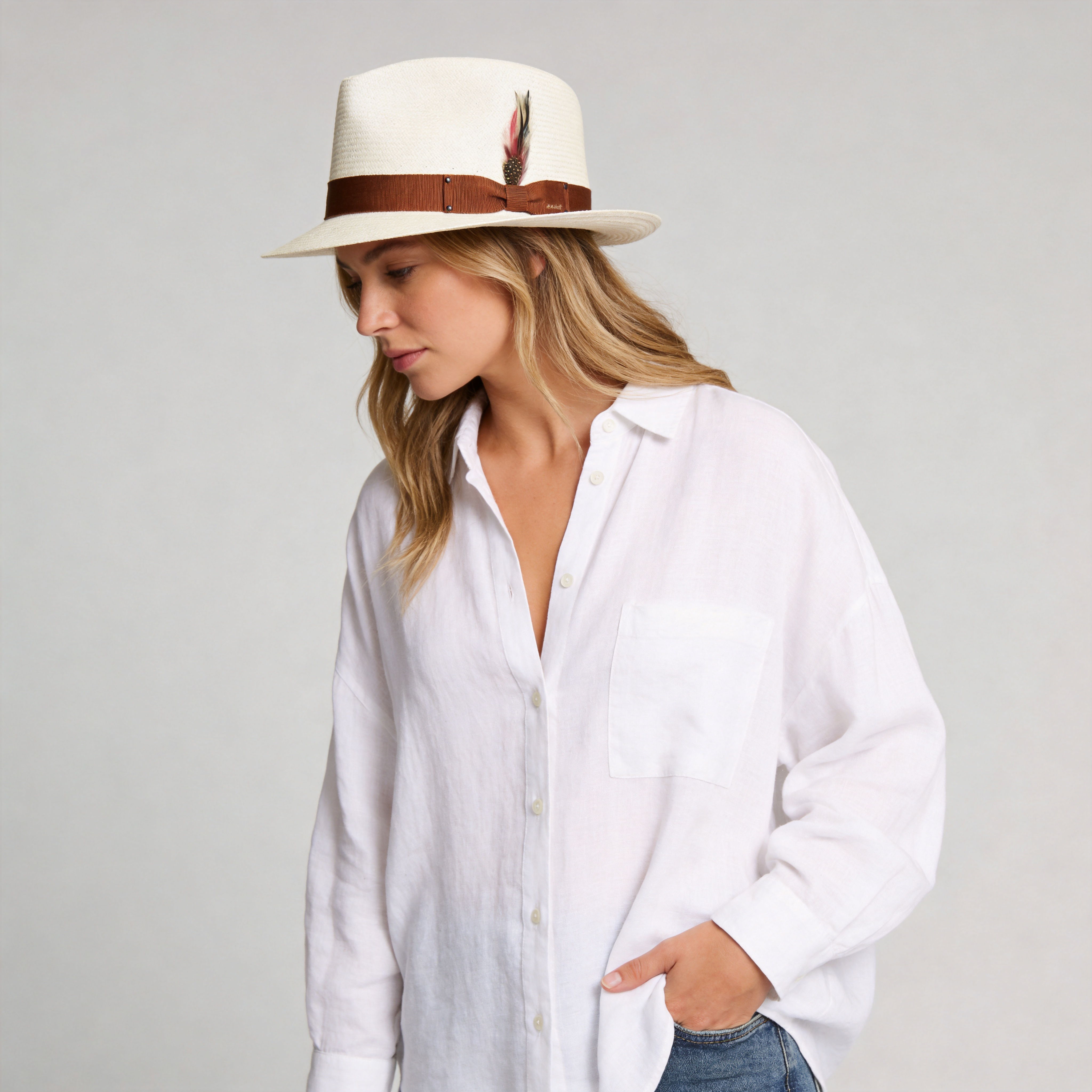 Sophisticate's Signature straw Fedora