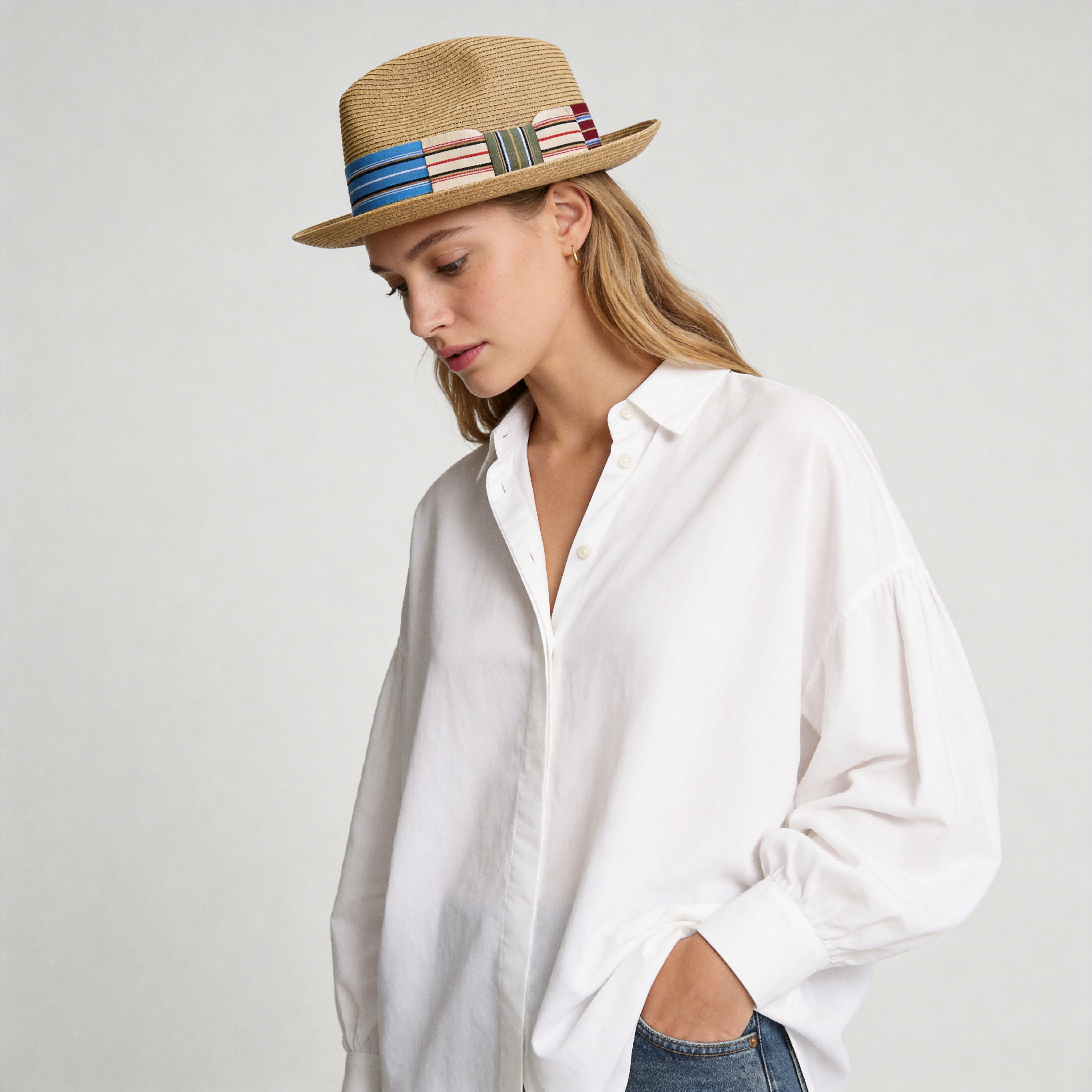 Urban Voyager Straw Fedora Hat