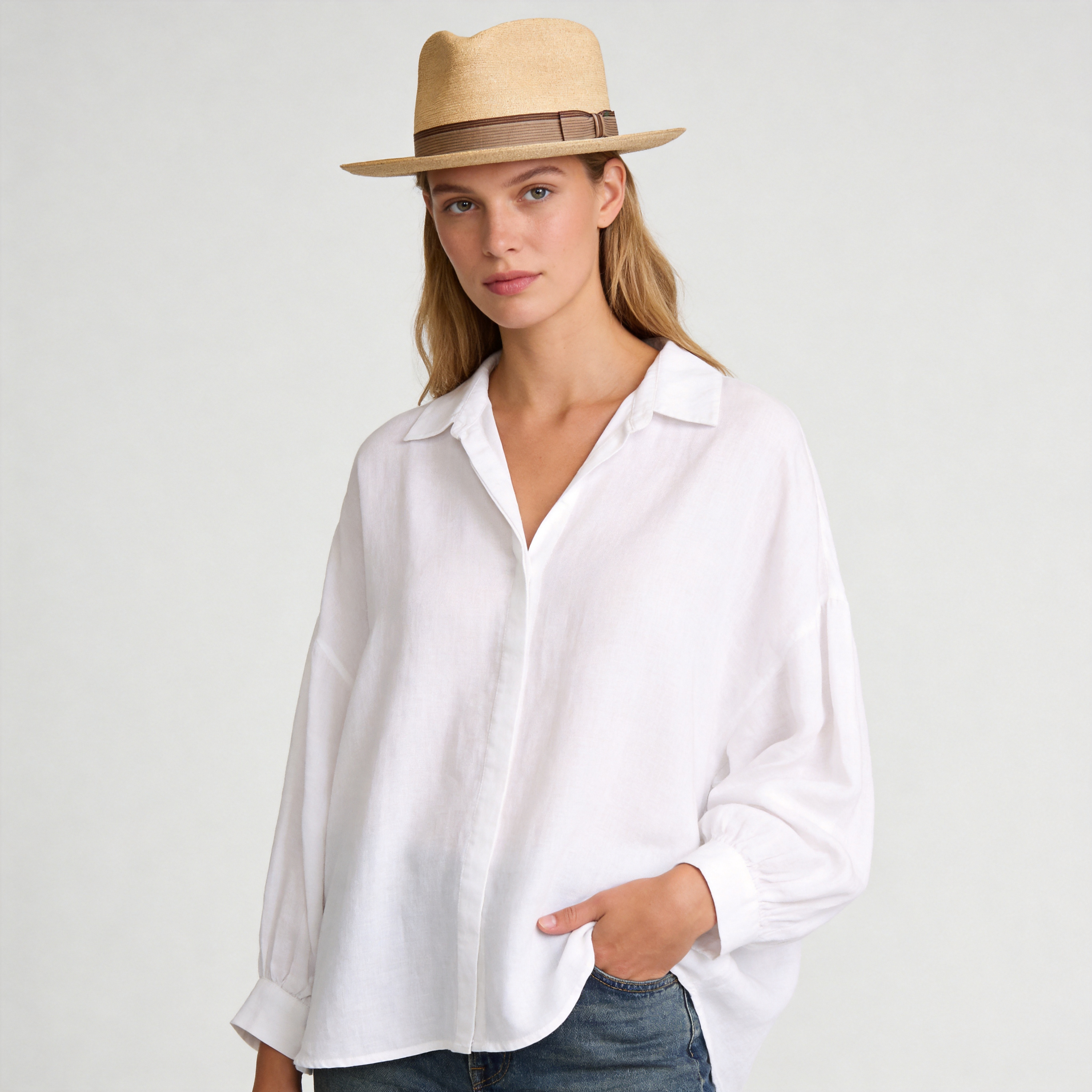 Vintage Vibe Straw Fedora Hat