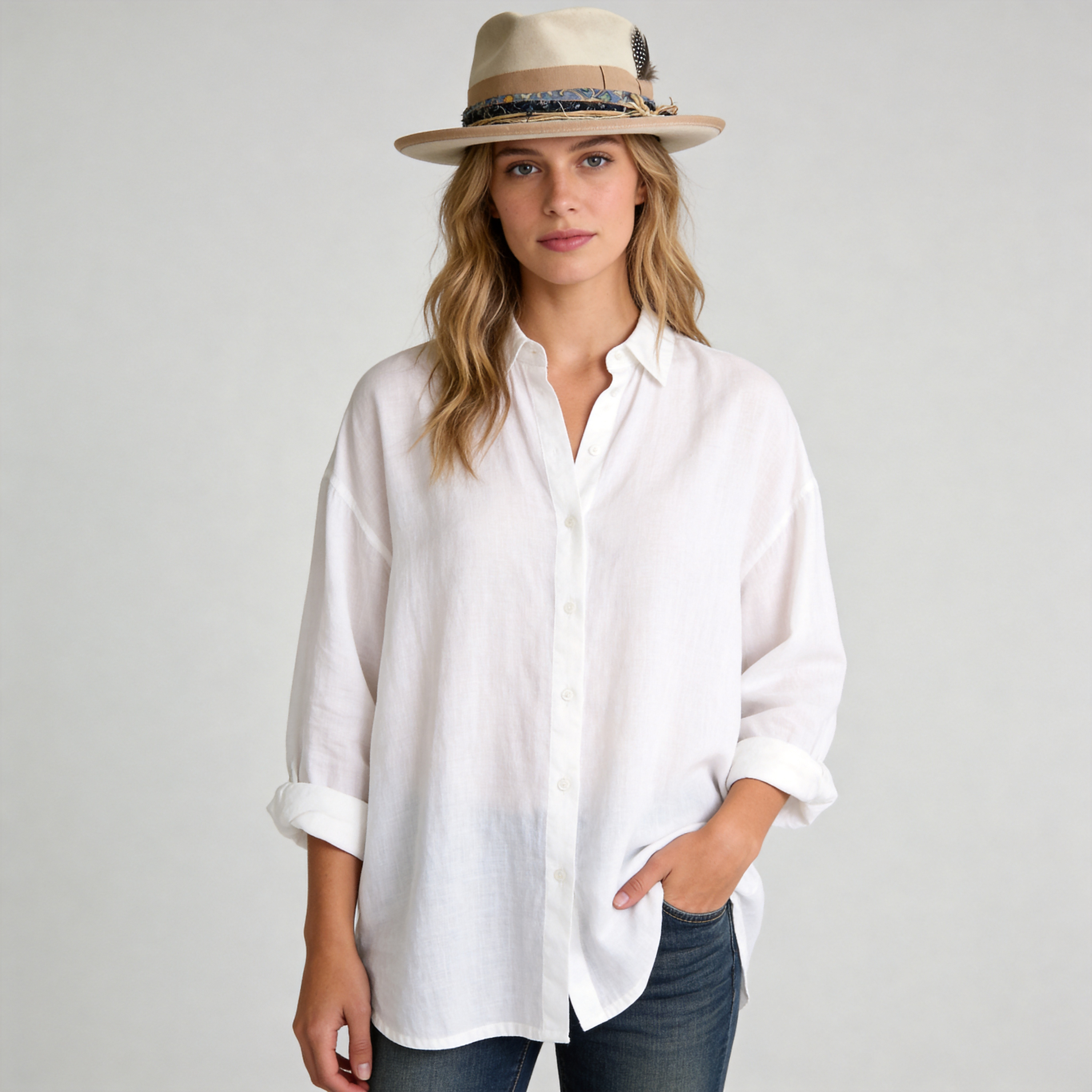 Nature Calls Beige Fedora
