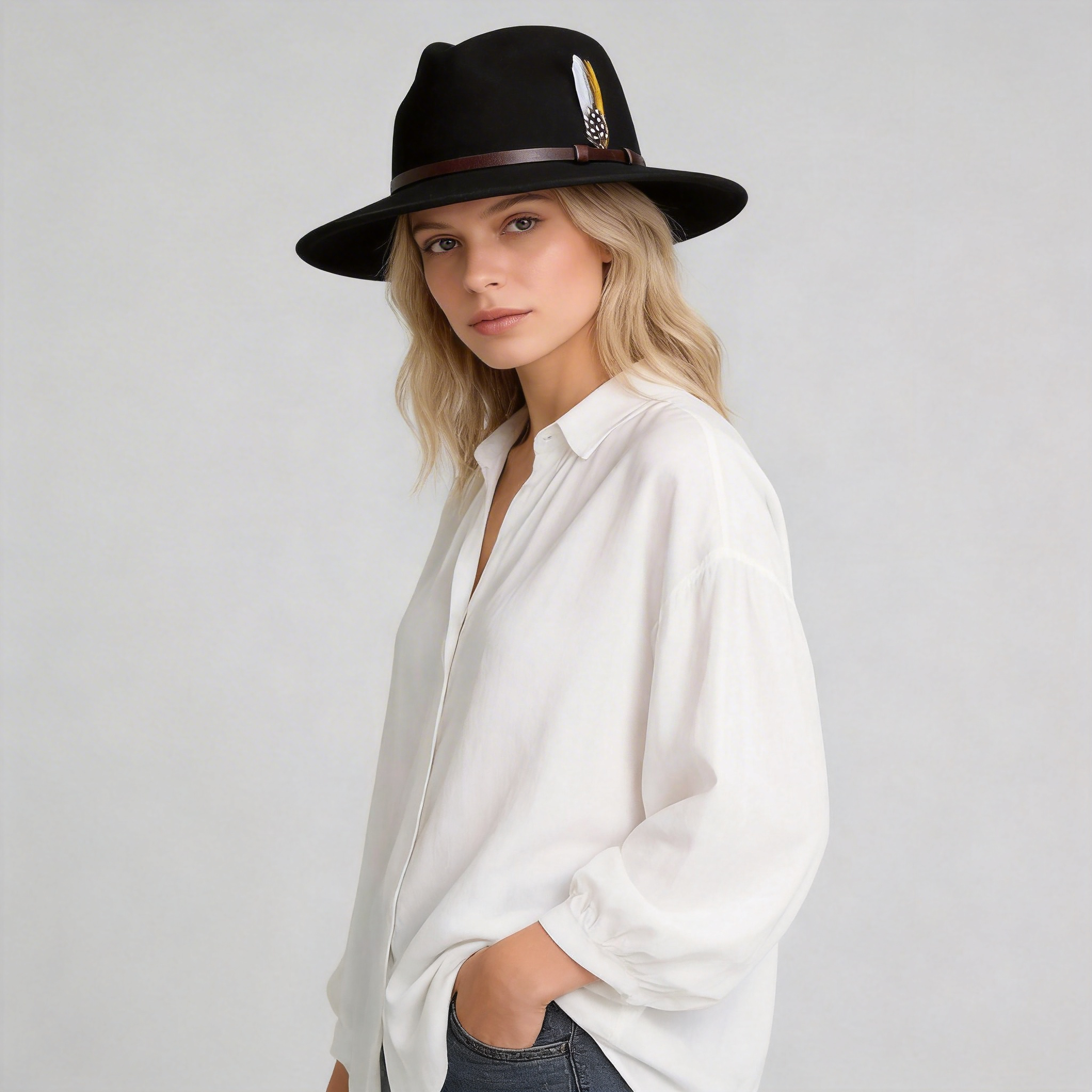 Pleston Crushable Felt Fedora Hat