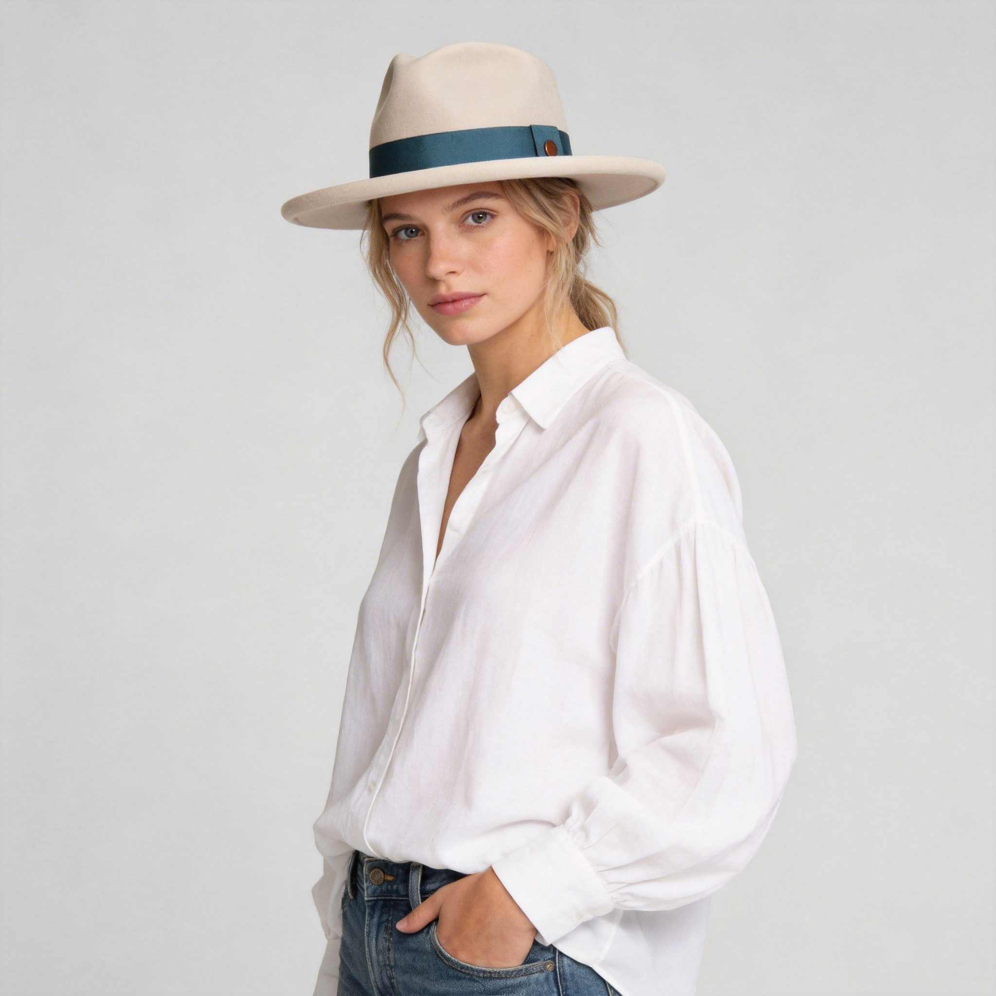 Suave Wide Brim Felt Fedora